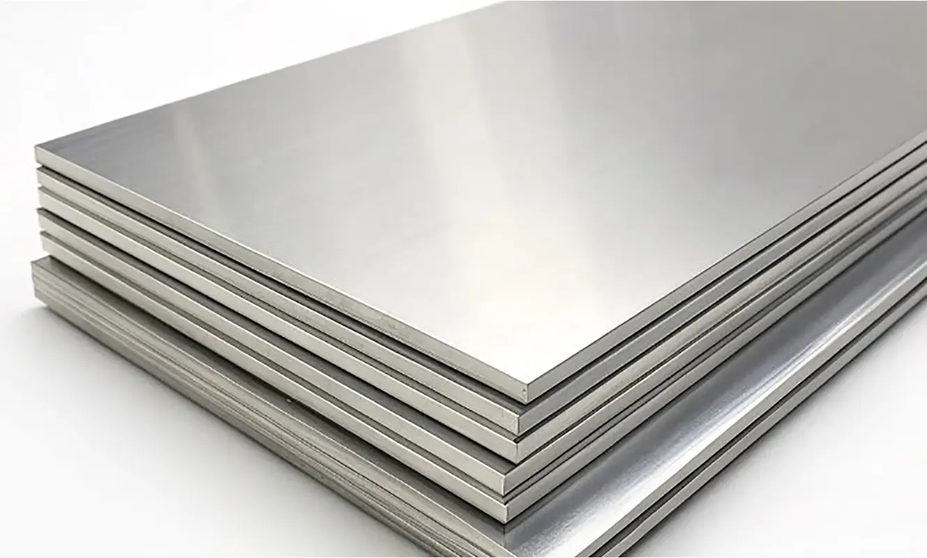 Stainless steel sheets prepared for precision cutting with a fiber laser cutting machine, suitable for various industrial and custom metal fabrication applications.