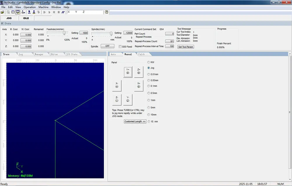CNC router machine control system