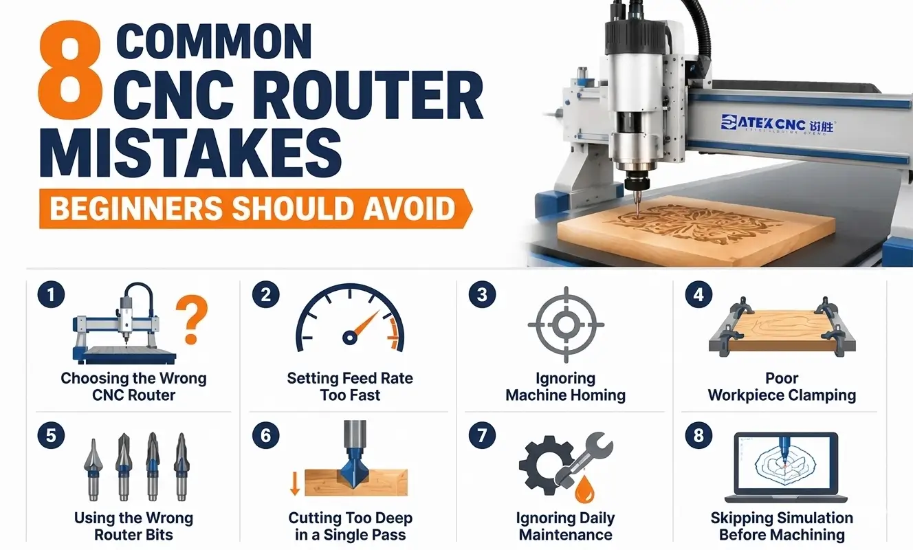 8 Common CNC Router Mistakes Beginners Should Avoid