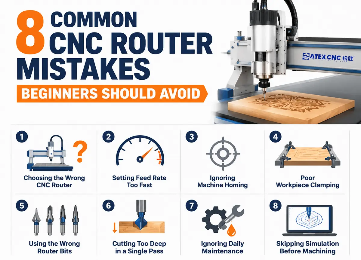 8 Common CNC Router Mistakes Beginners Should Avoid