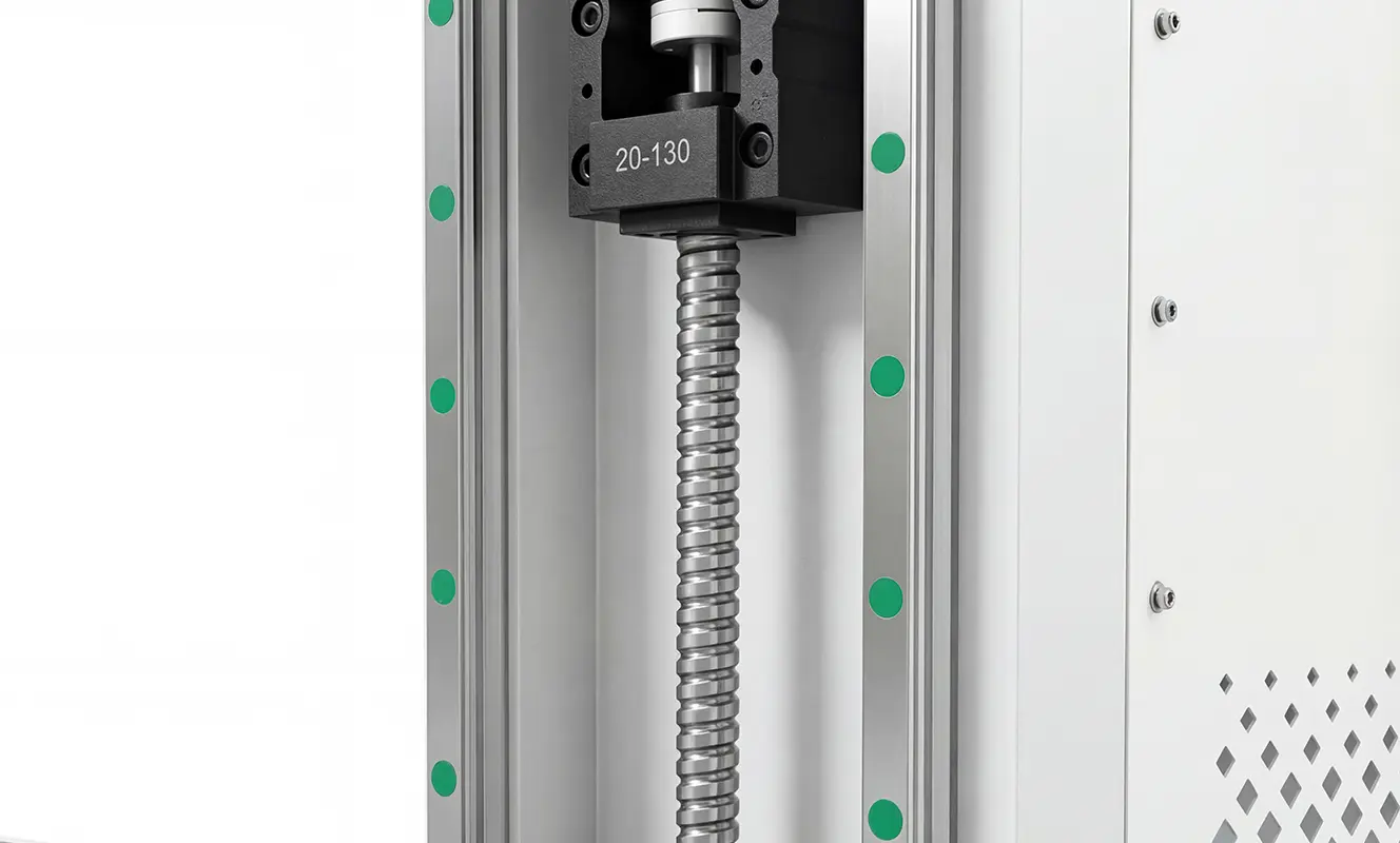 The Z axis uses a TBI ground ball screw. 