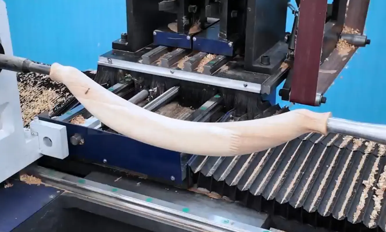 On-Site Testing of the 5 Axis CNC Wood Lathe A 5-axis CNC woodworking lathe manufactured by CATEKCNC is currently processing...