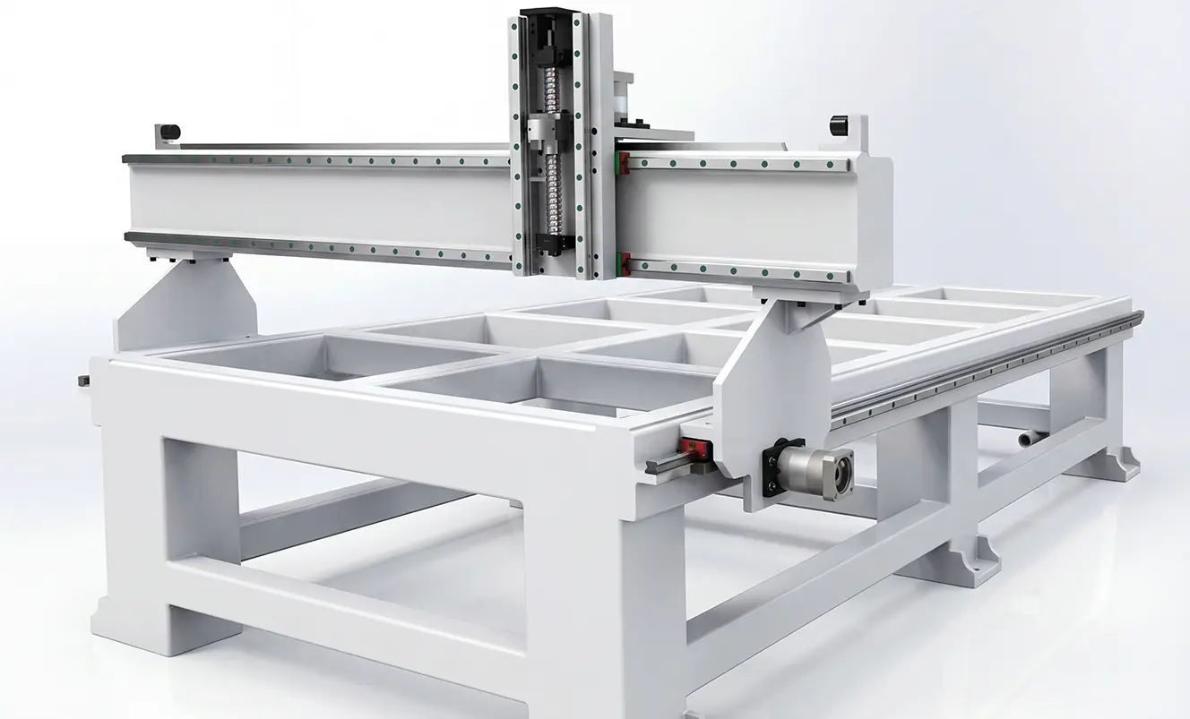 Rigid machine structure