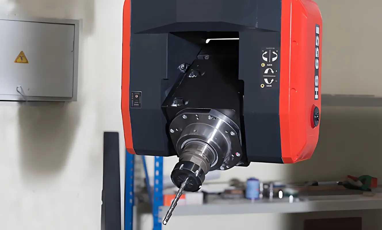 5 axis machining head of industrial CNC router machine