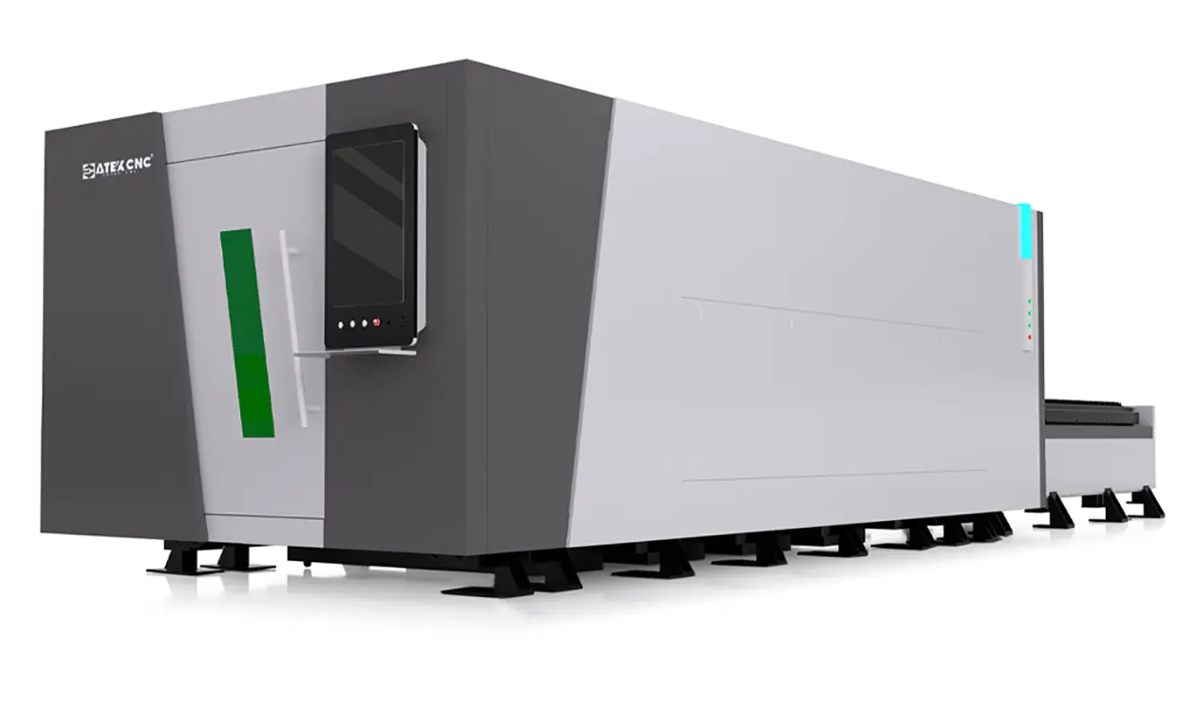 Dual Shuttle Table Fiber Laser Cutting Machine Dual shuttle table fiber laser cutting machine for efficient metal sheet processing, enabling faster loading and unloading while maintaining precise CNC laser cutting.