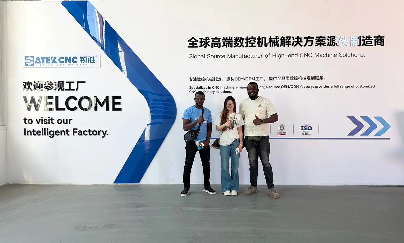 Nigerien clients visit factory and purchase Spire CNC router machines