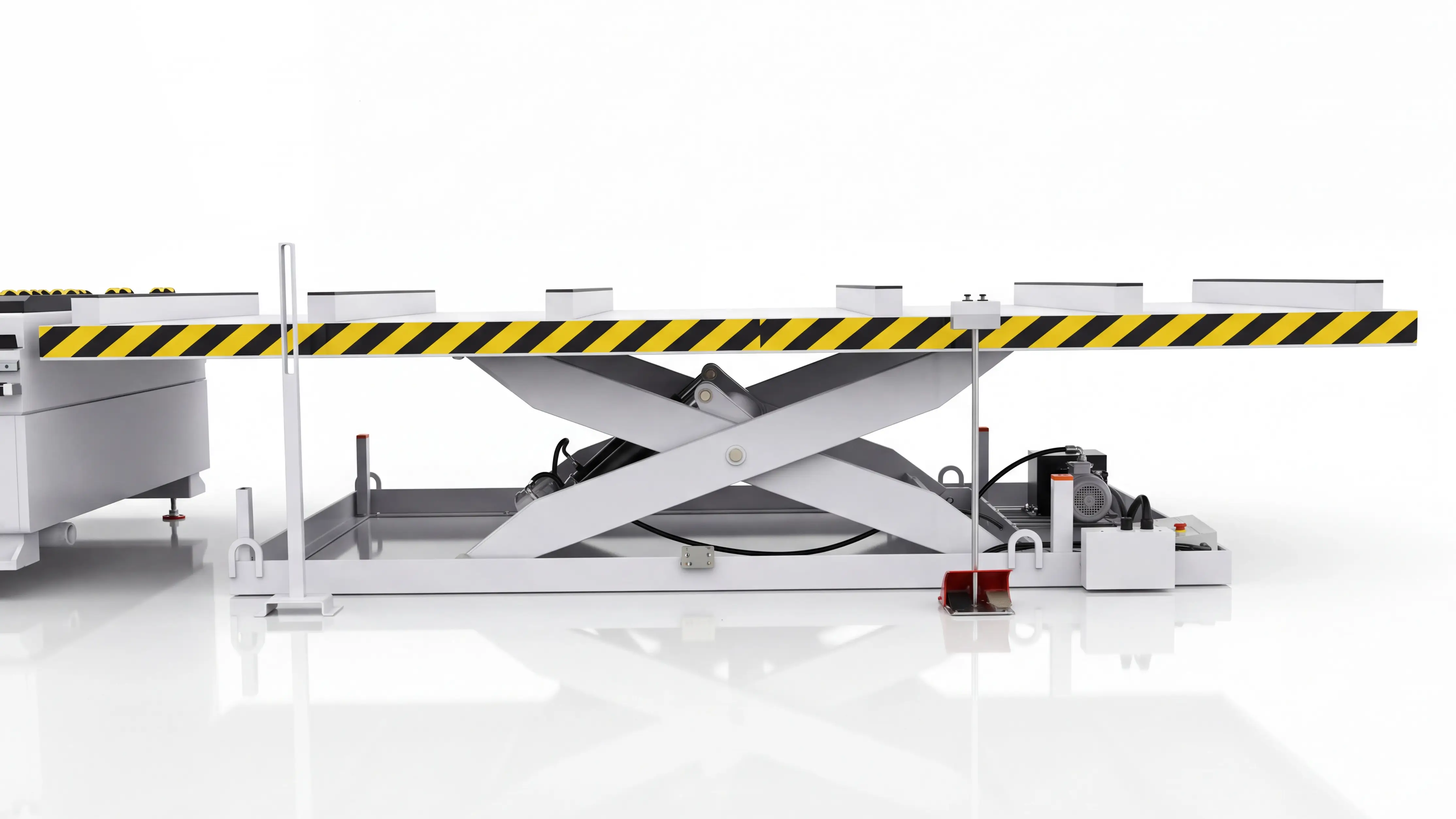 Hydraulic lifting automatic loading table for Spire 2140 Automatic loading & unloading CNC nesting machine with 4-axis swing head and drilling unit