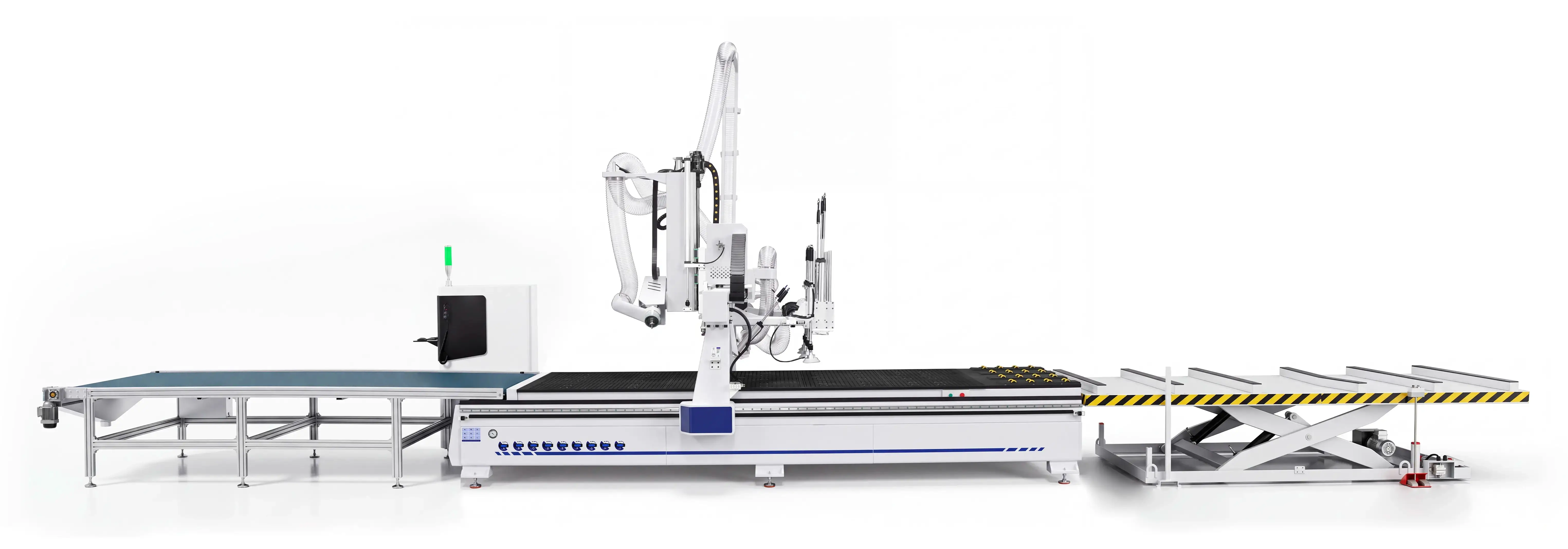 Spire 2140 Automatic loading & unloading CNC nesting machine with 4-axis swing head and drilling unit