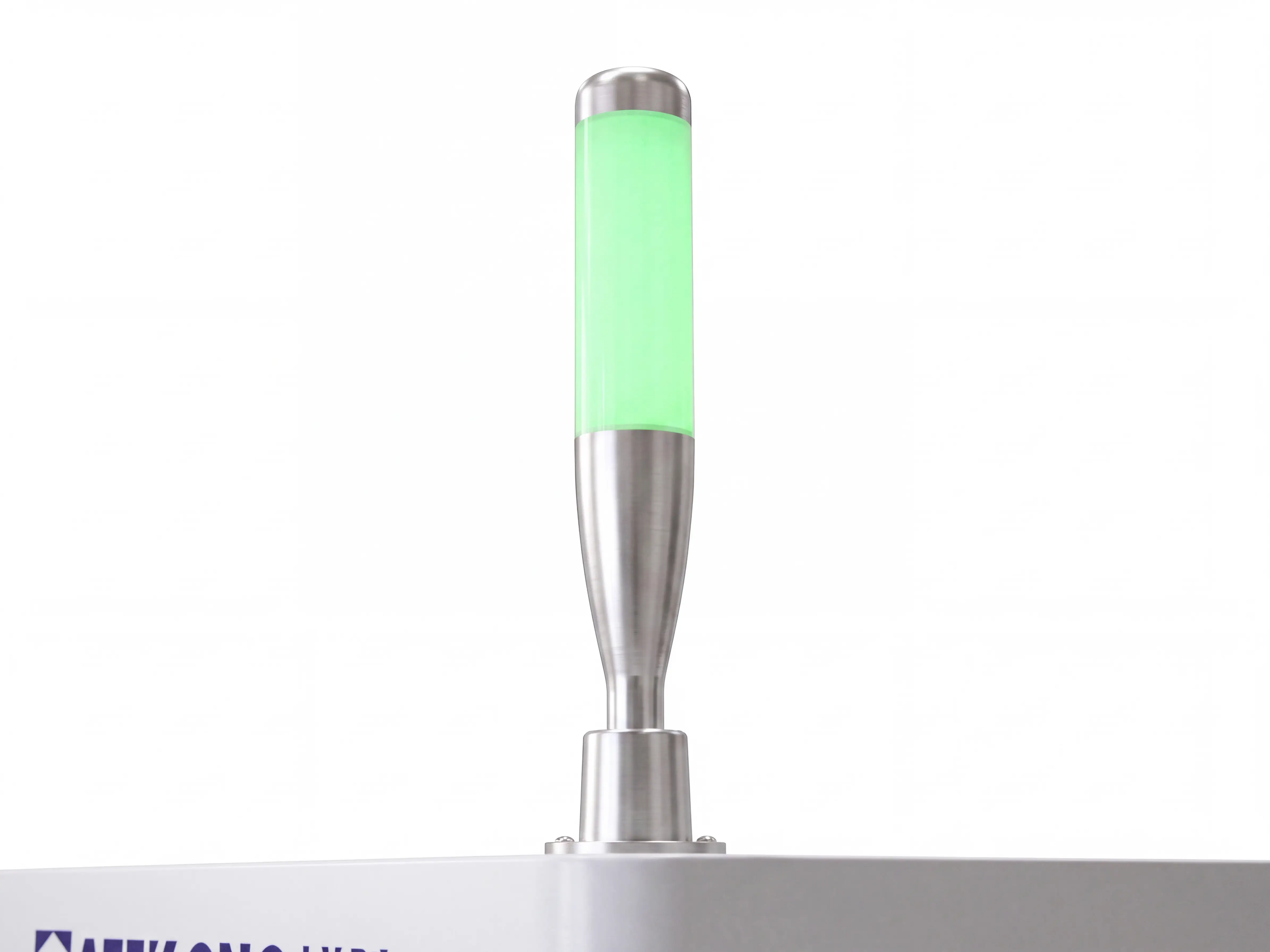 Three-color status indicator light of Spire 2140 Automatic loading & unloading CNC nesting machine with 4-axis swing head and drilling unit
