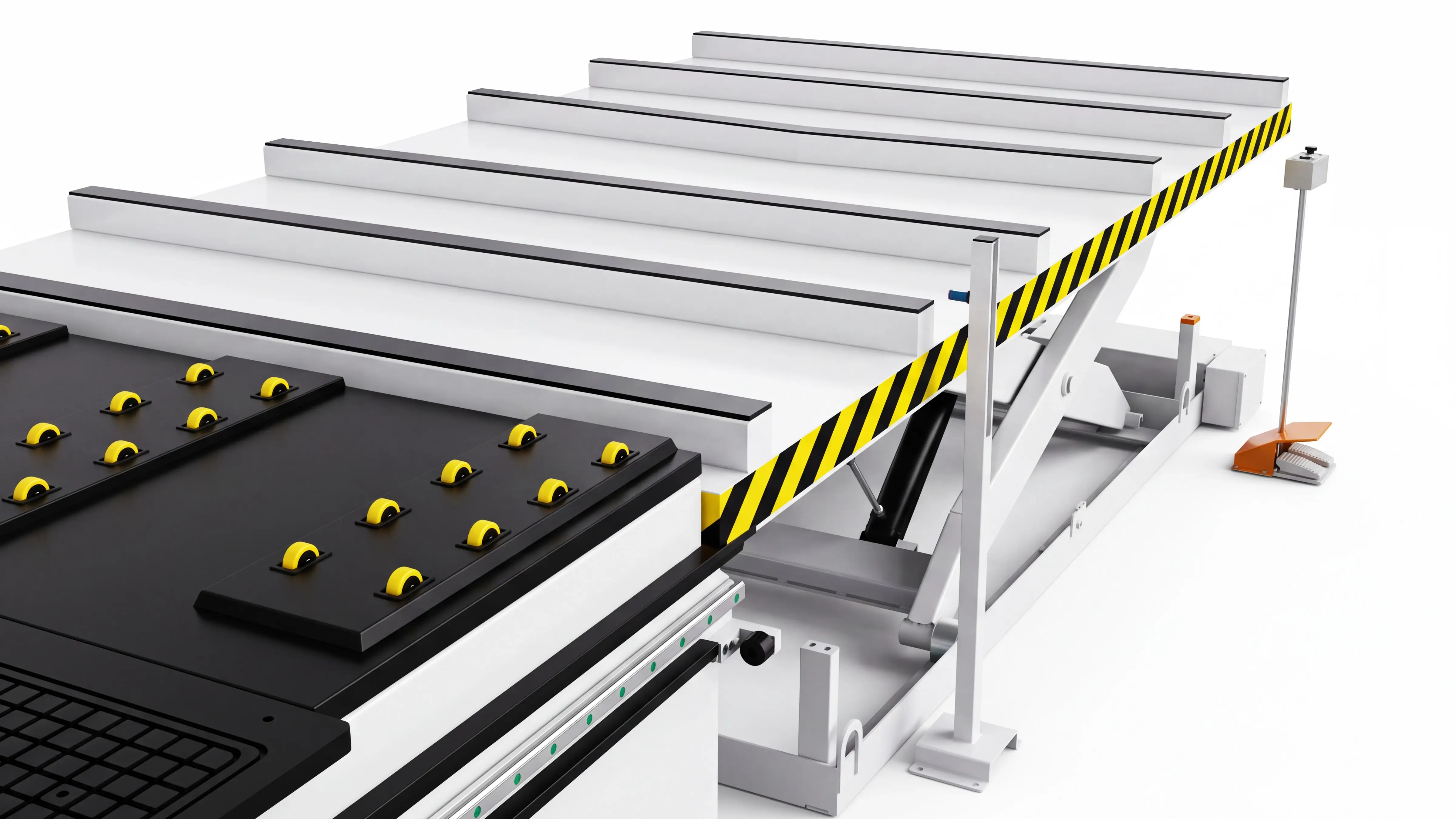 Hydraulic lifting automatic loading table for Spire 2140 Automatic loading & unloading CNC nesting machine with 4-axis swing head and drilling unit