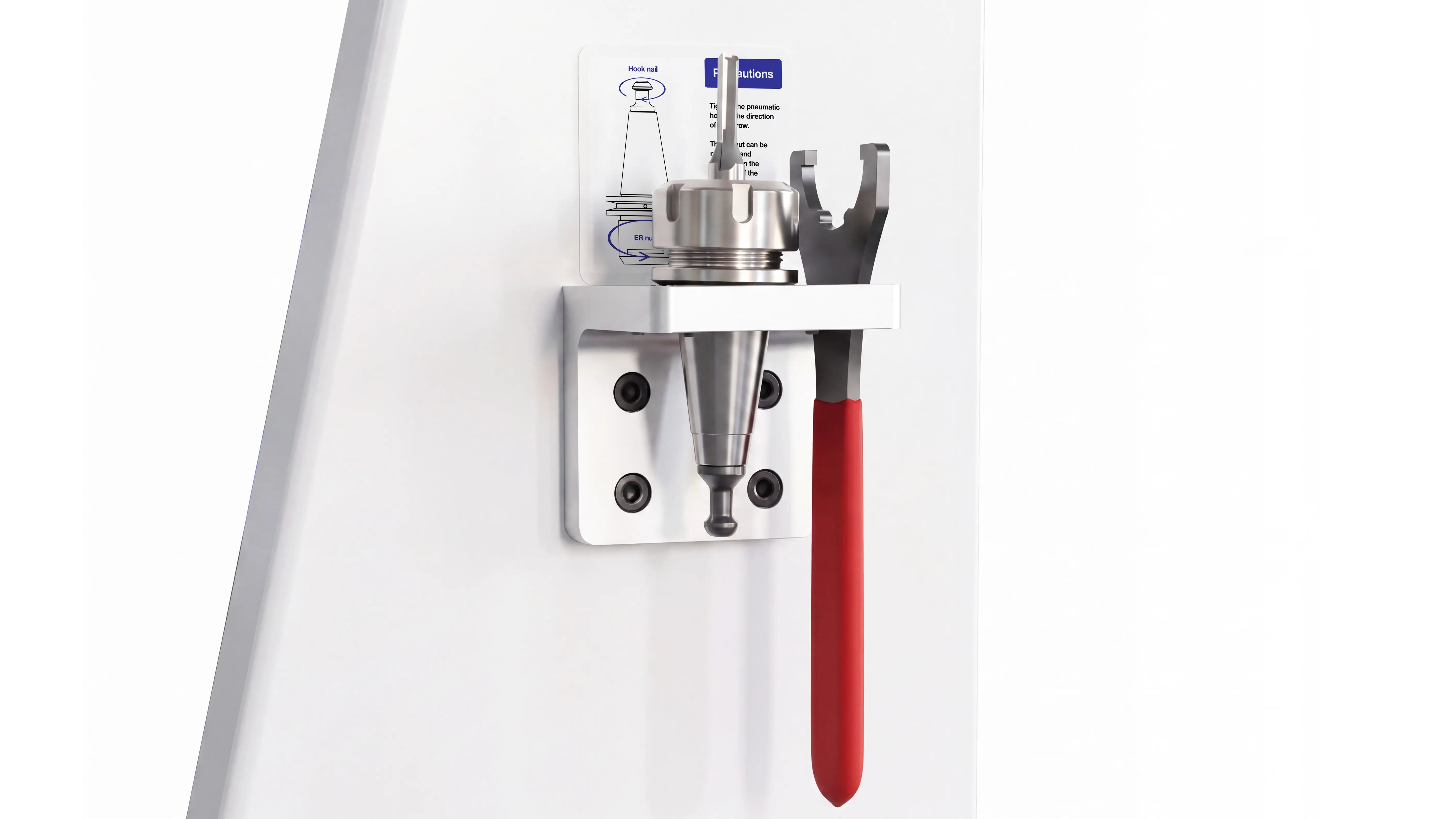 Iso tool holder quick removal device for Spire 2140 Automatic loading & unloading CNC nesting machine with 4-axis swing head and drilling unit