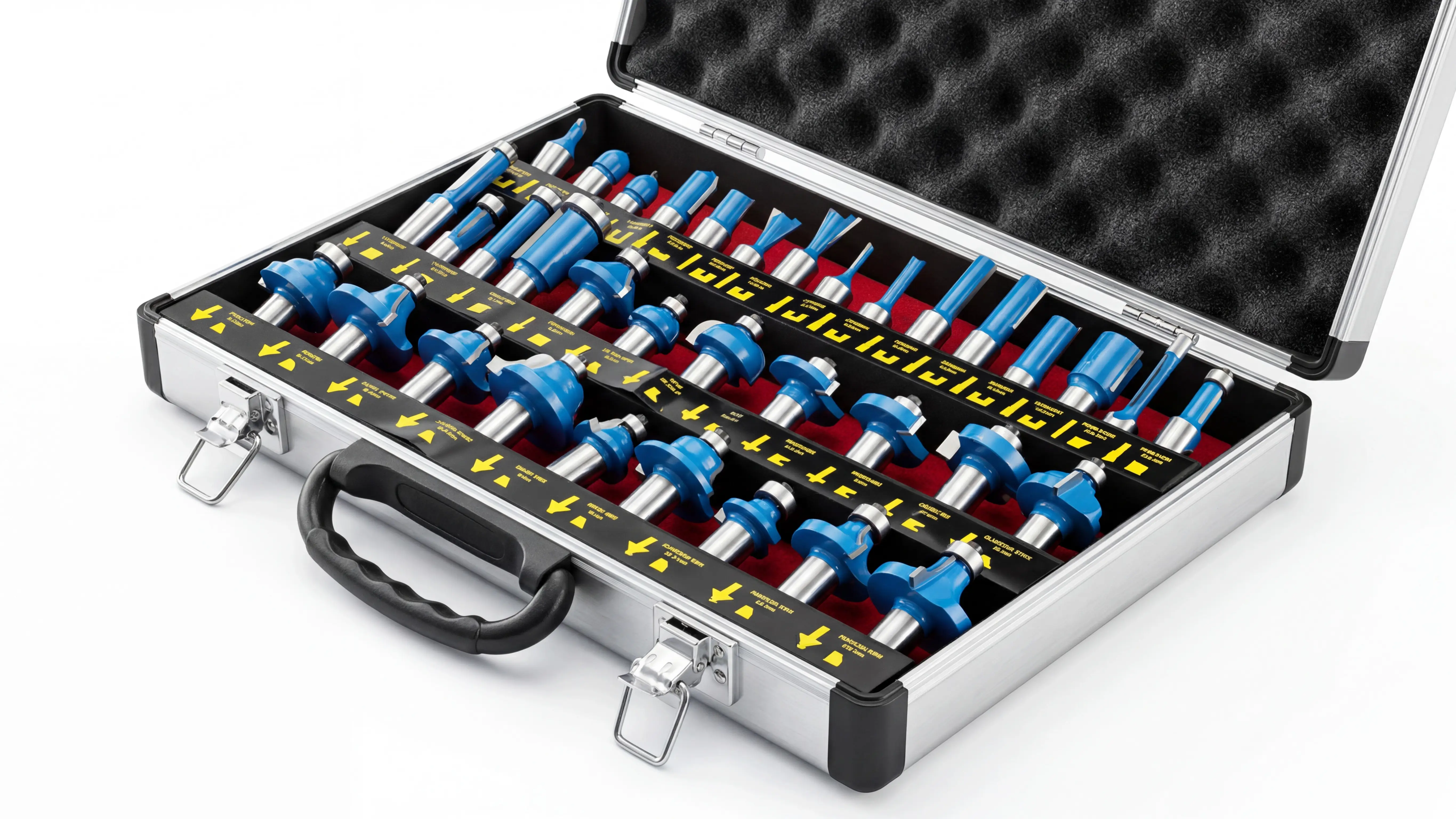 Tool collet set of Spire 2140 Automatic loading & unloading CNC nesting machine with 4-axis swing head and drilling unit