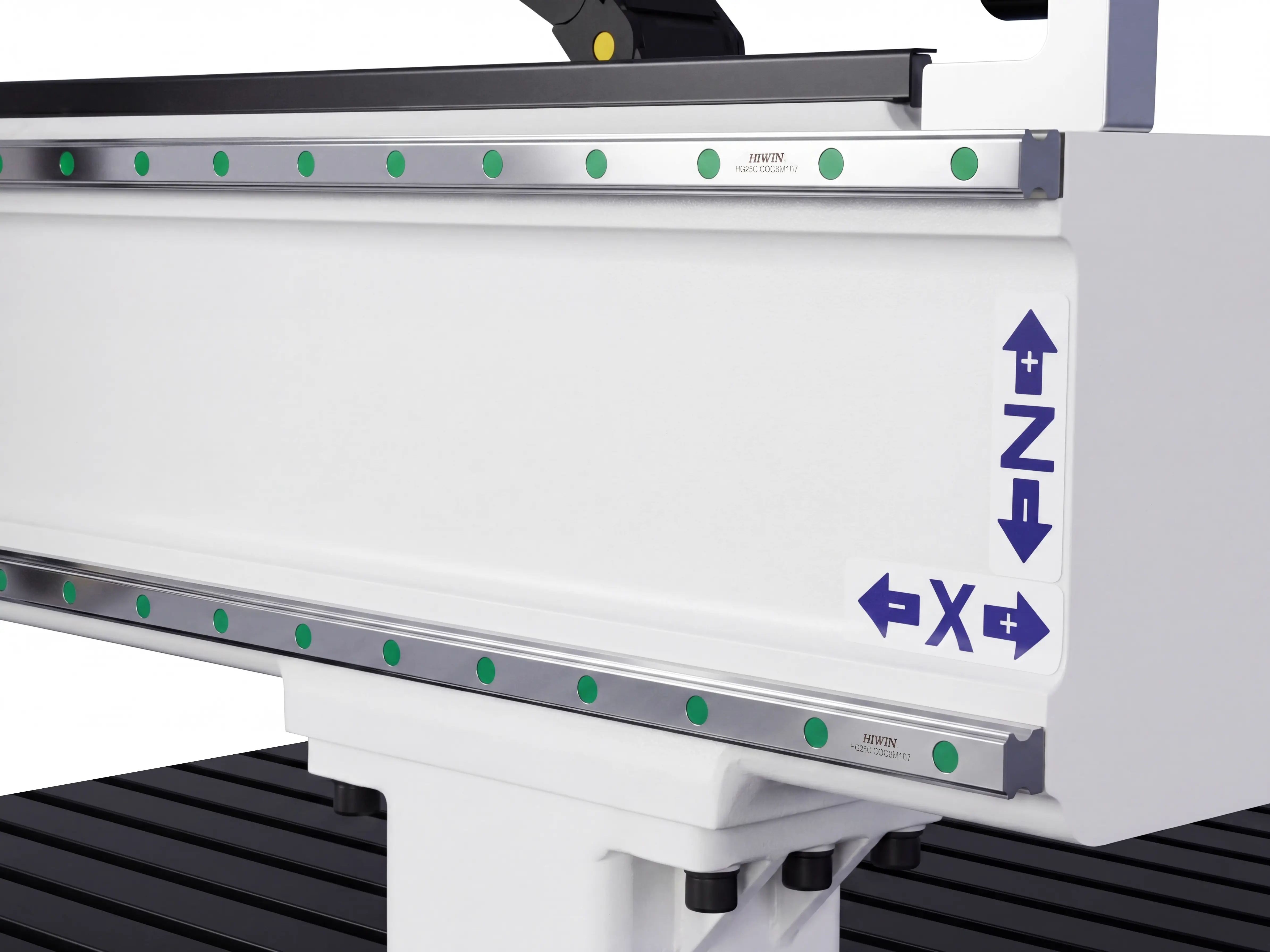 Hiwin (Taiwan) P level 25 linear guideways of Spire 1530 4-axis CNC router