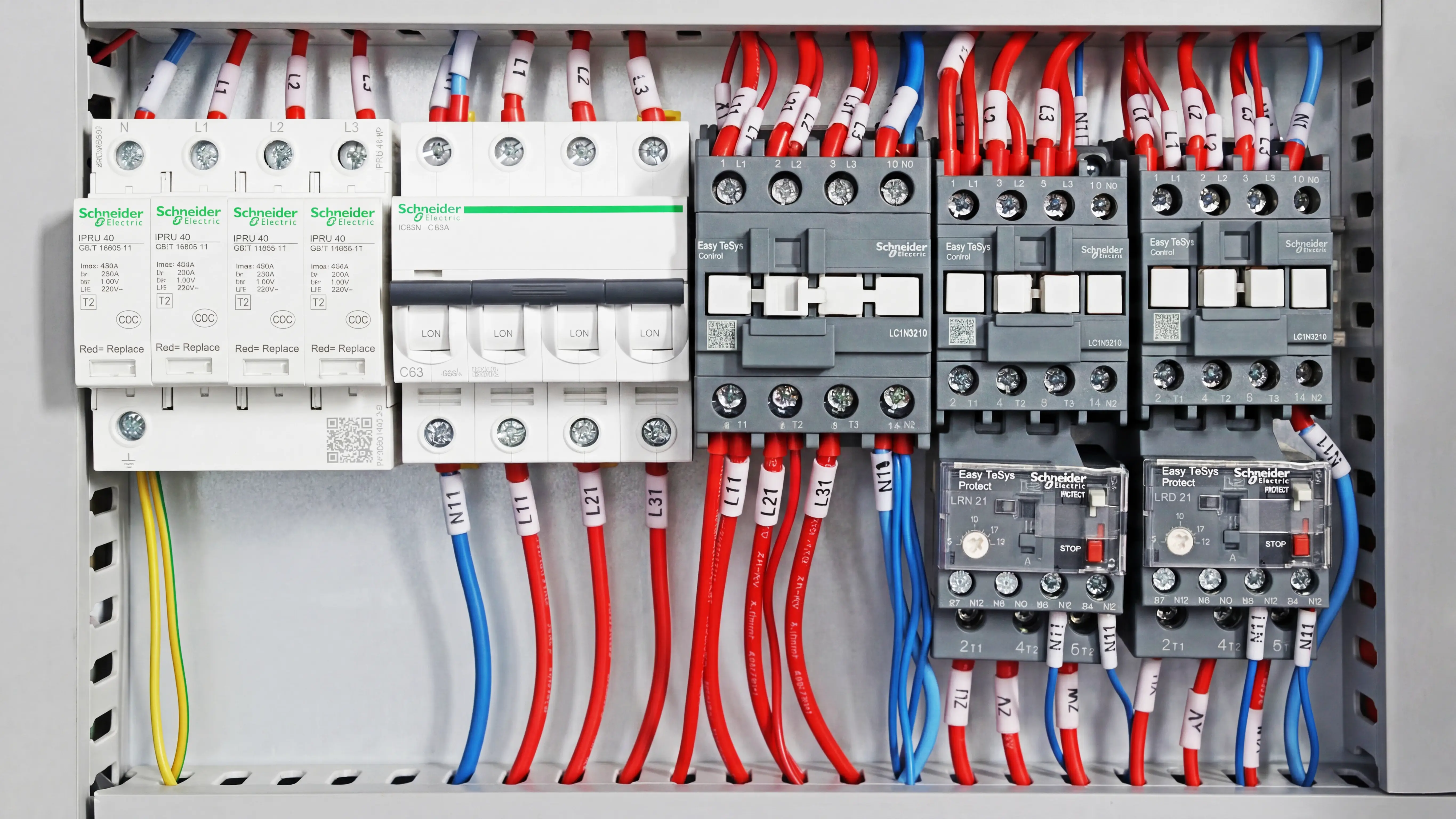 Schneider electrical components of Spire 1530 4-axis CNC router