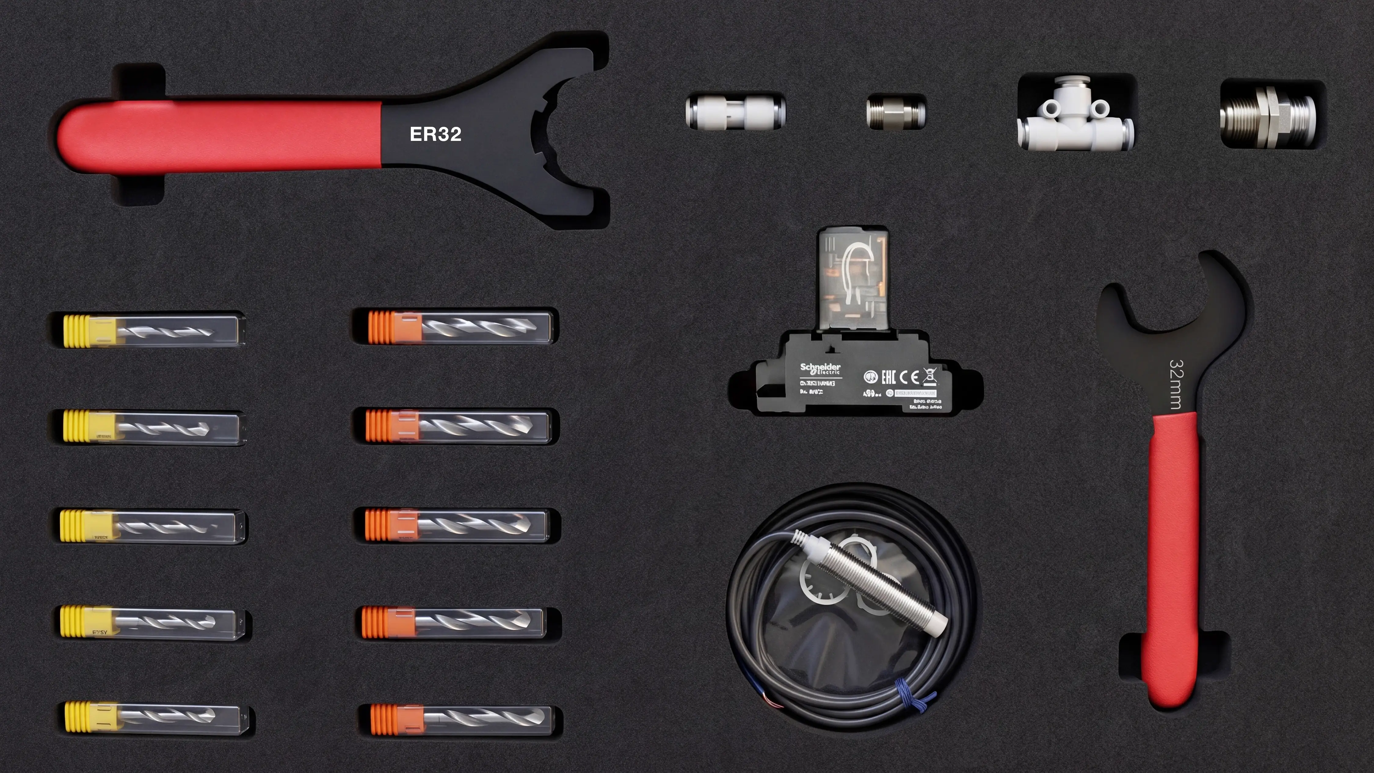 Toolbox second layer of Spire 1530 4-axis CNC router
