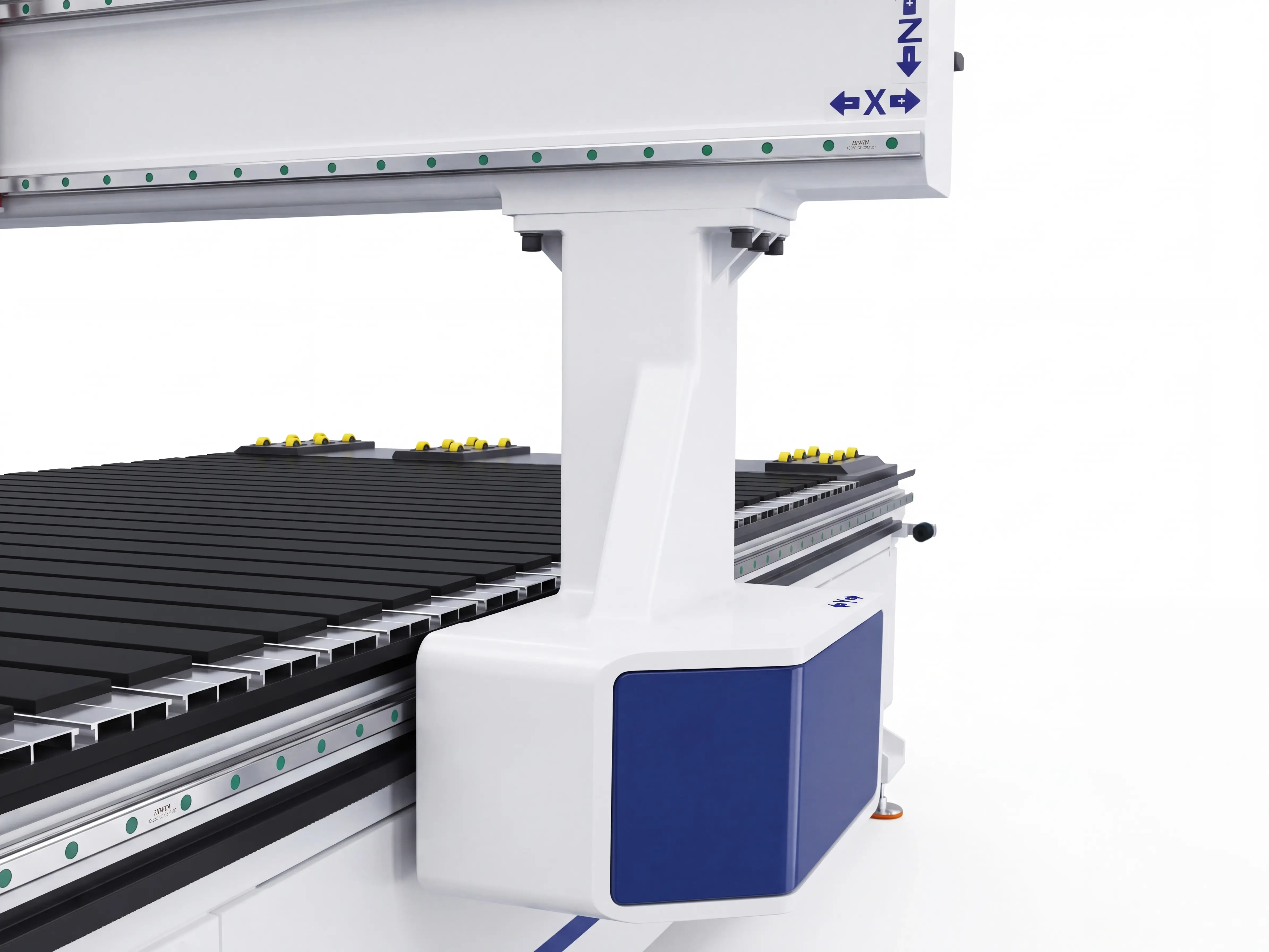 High rigidity gantry columns of Spire 1530 4-axis CNC router