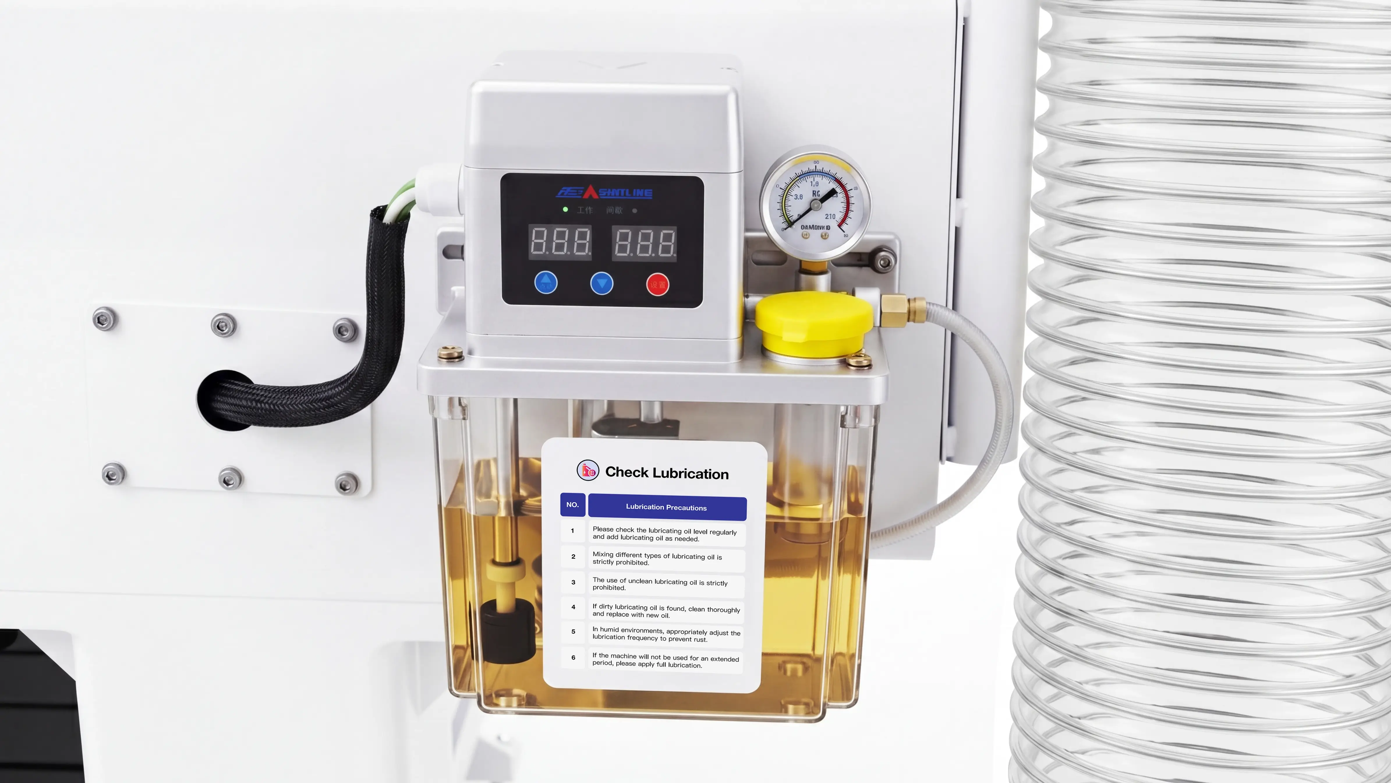 Automatic lubrication system for Spire 1530 4-axis CNC router