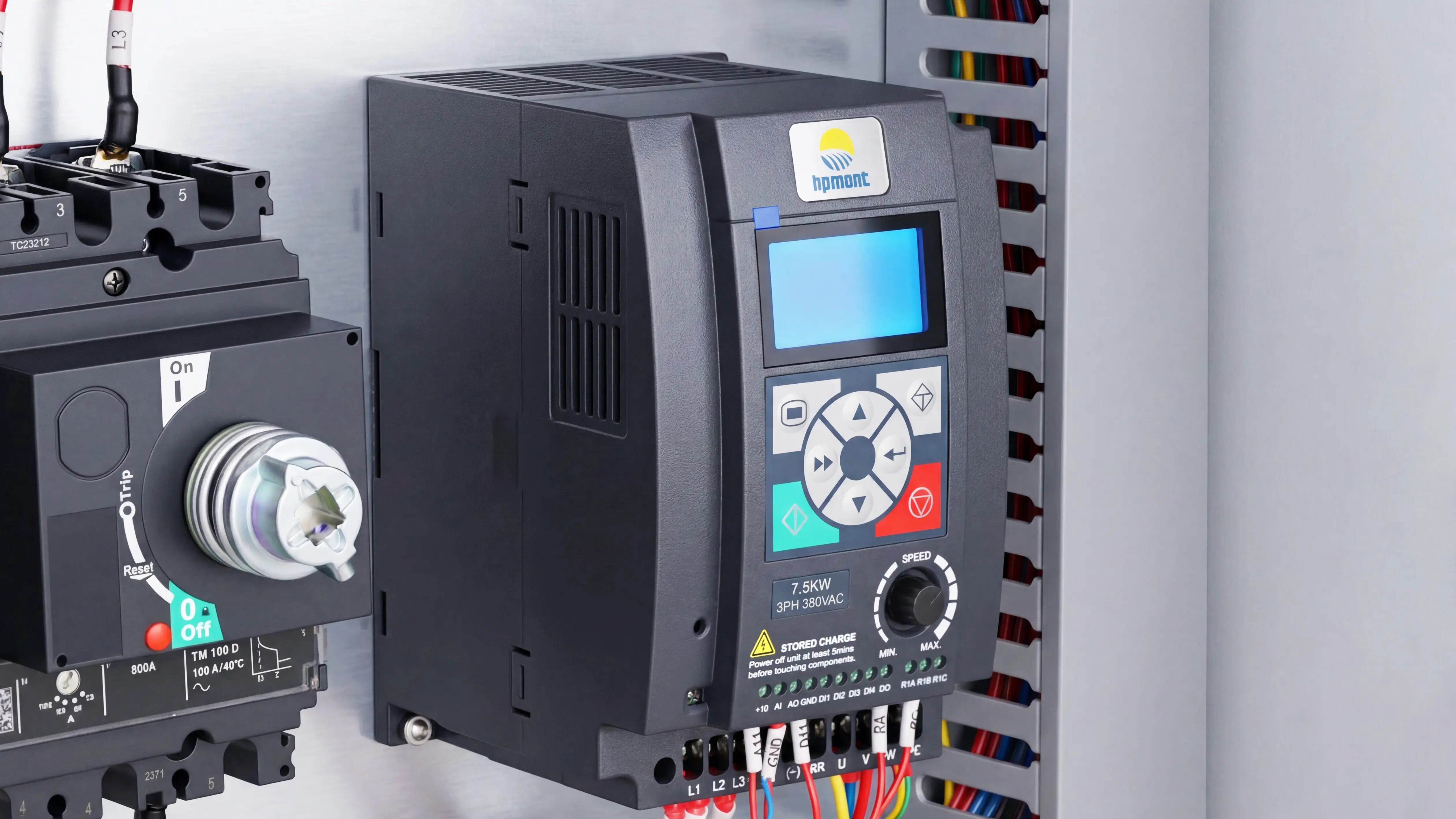 Hpmont variable frequency drive of Spire 1530 4-axis CNC router