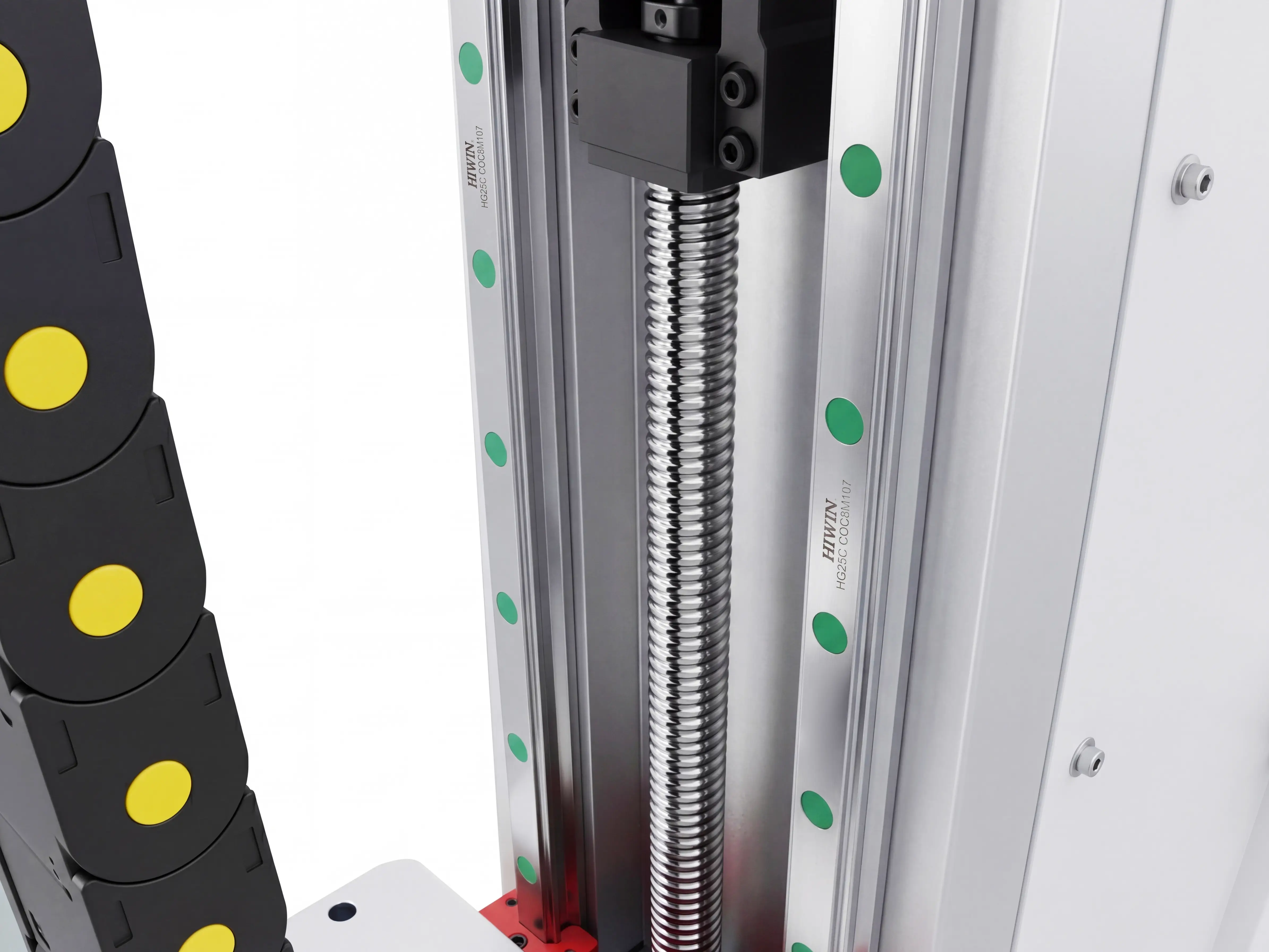 TBI (Taiwan) ground ball screws of Spire 1530 4-axis CNC router