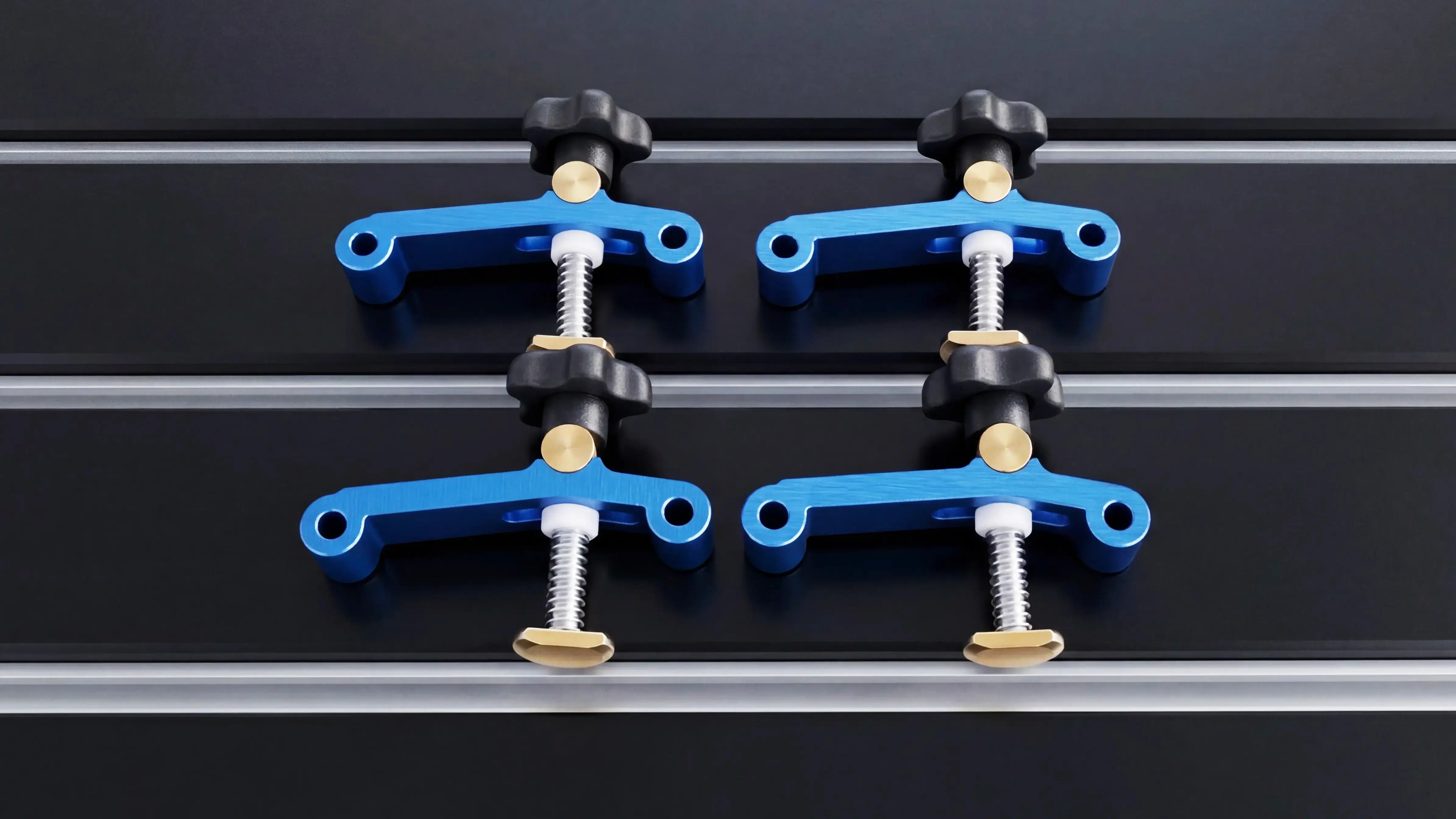 Hold-down clamps for Spire 1530 4-axis CNC router
