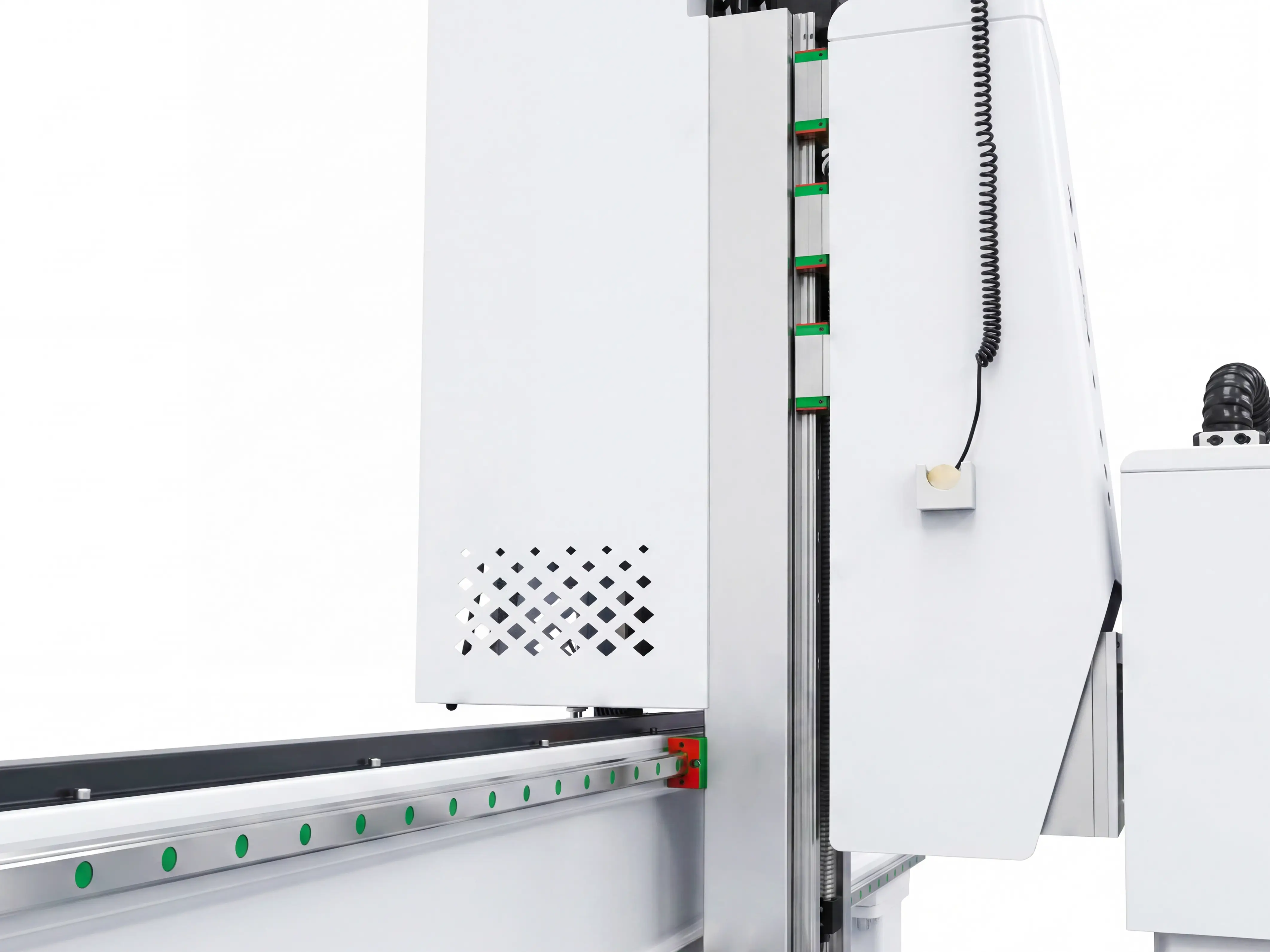 Anodized aluminum z-axis mounting plate of Spire 1530 4-axis CNC router