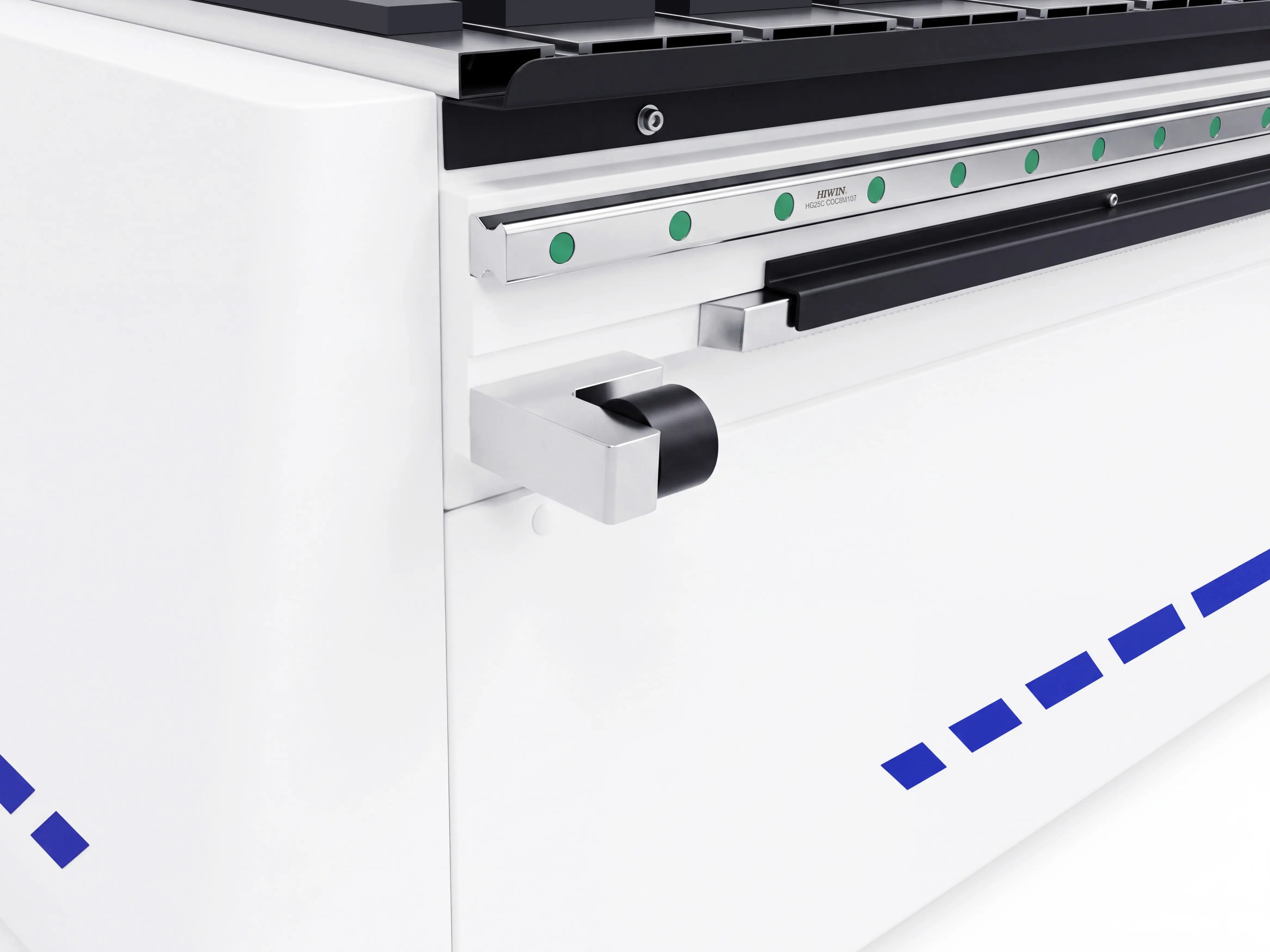 High-strength aluminum alloy limit bumpers for Y-axis of Spire 1530 4-axis CNC router