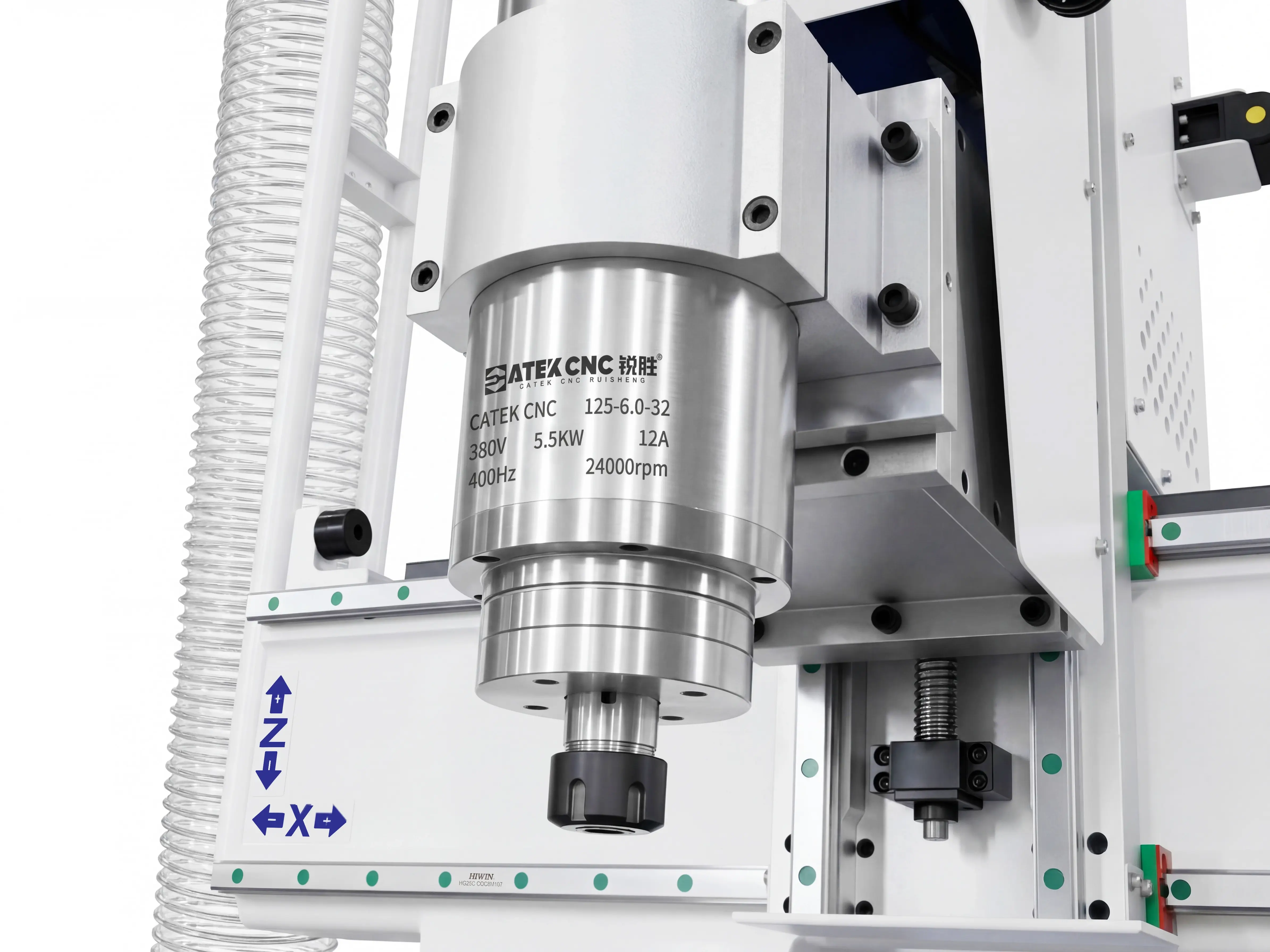 CATEKCNC self-developed 5.5KW high-speed water-cooled spindle of Spire 1530 4-axis CNC router