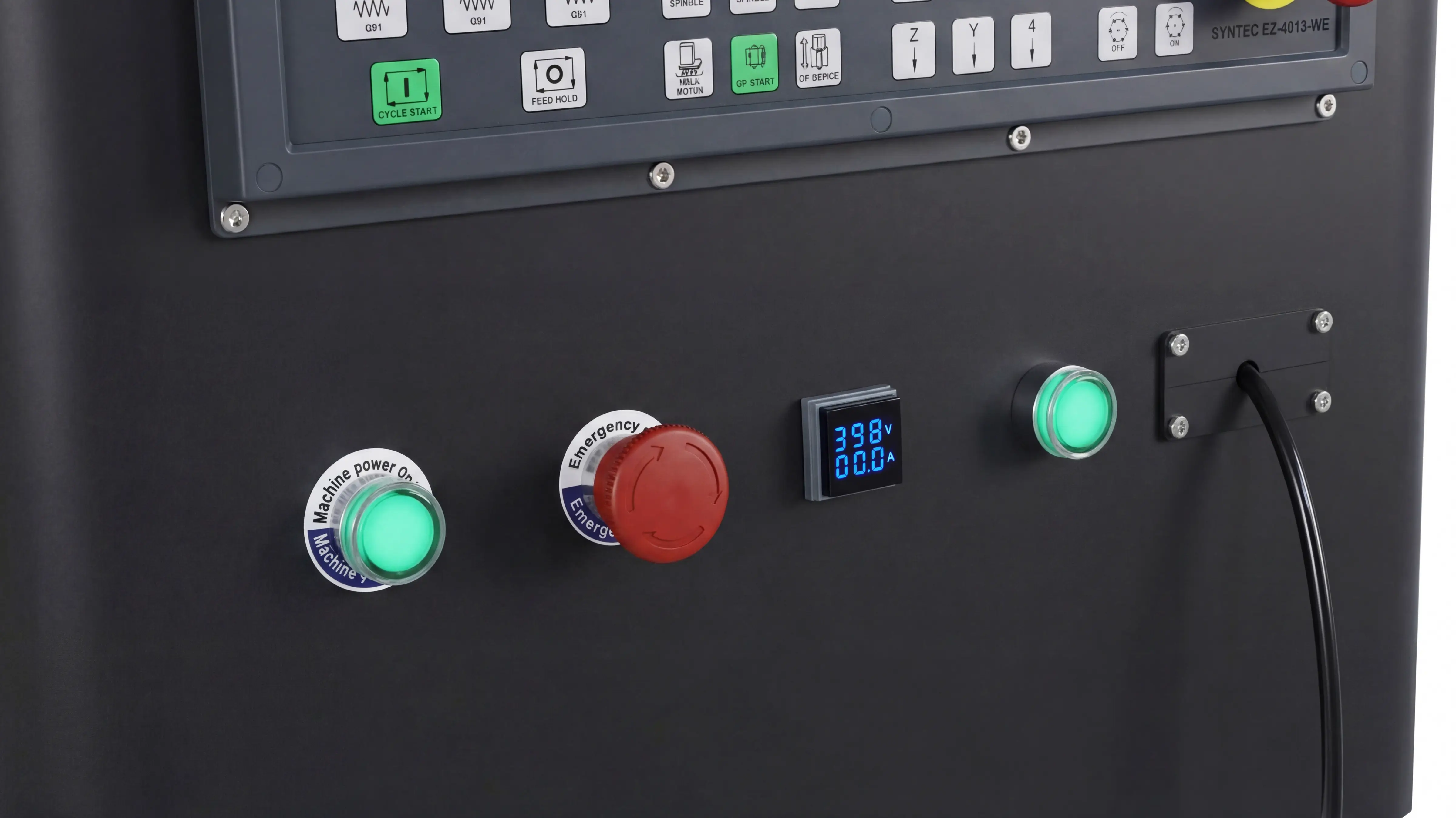 High-quality power switches of Spire 1530 4-axis CNC router