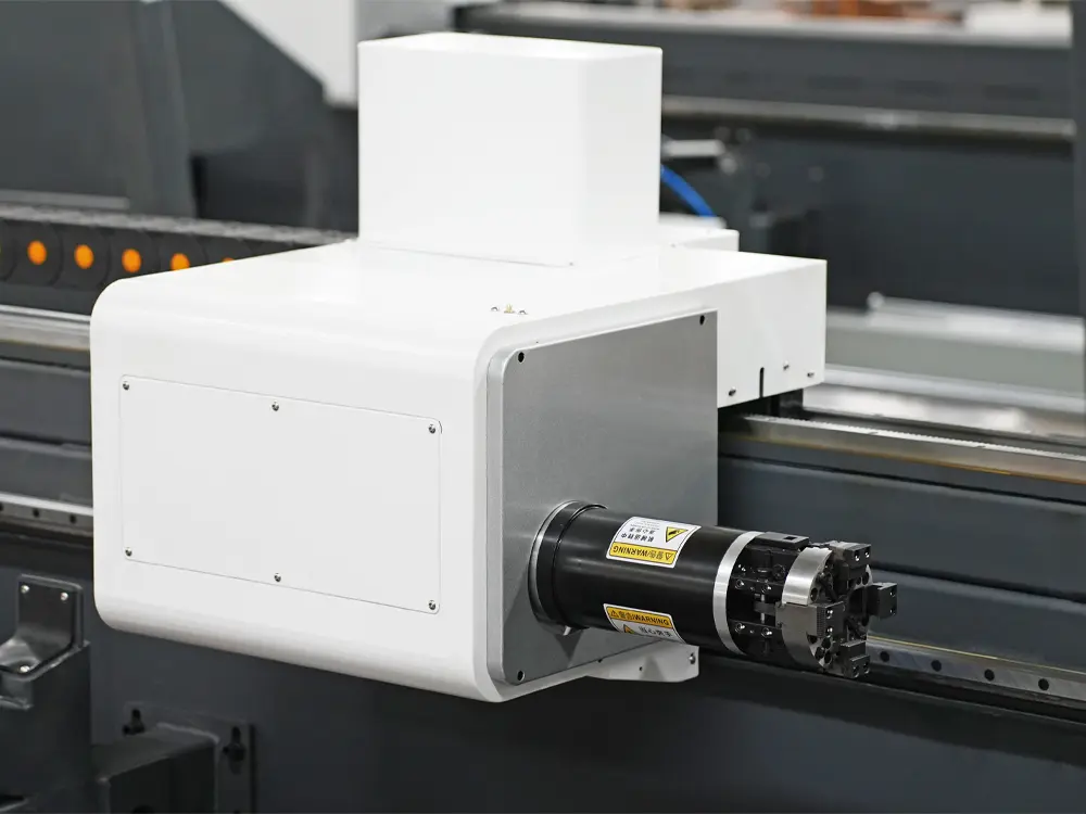 Rear chuck for high-speed fiber laser tube cutting machine with automatic loading & unloading