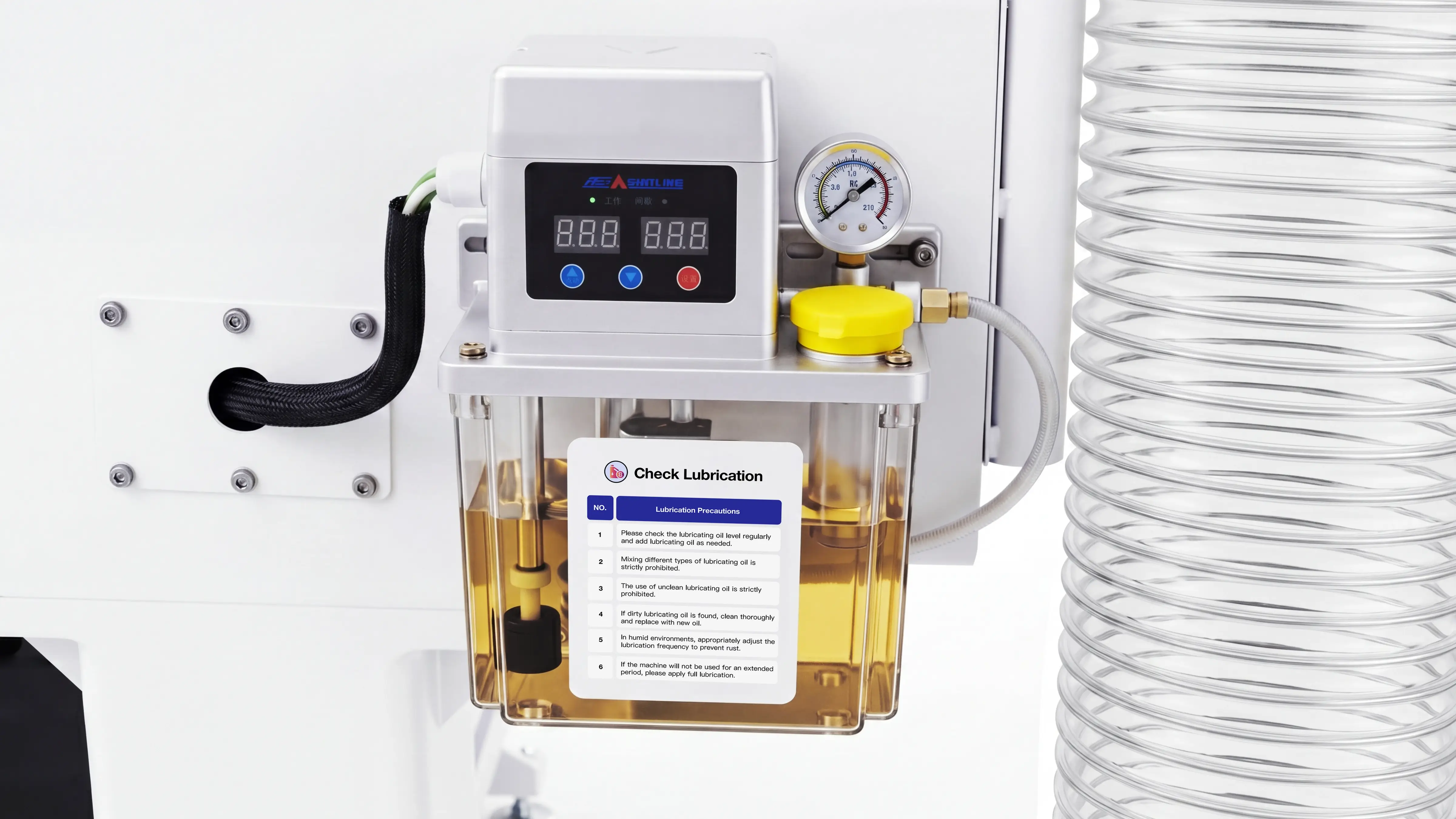 Automatic lubrication system for Spire 2130 CNC wood router machine
