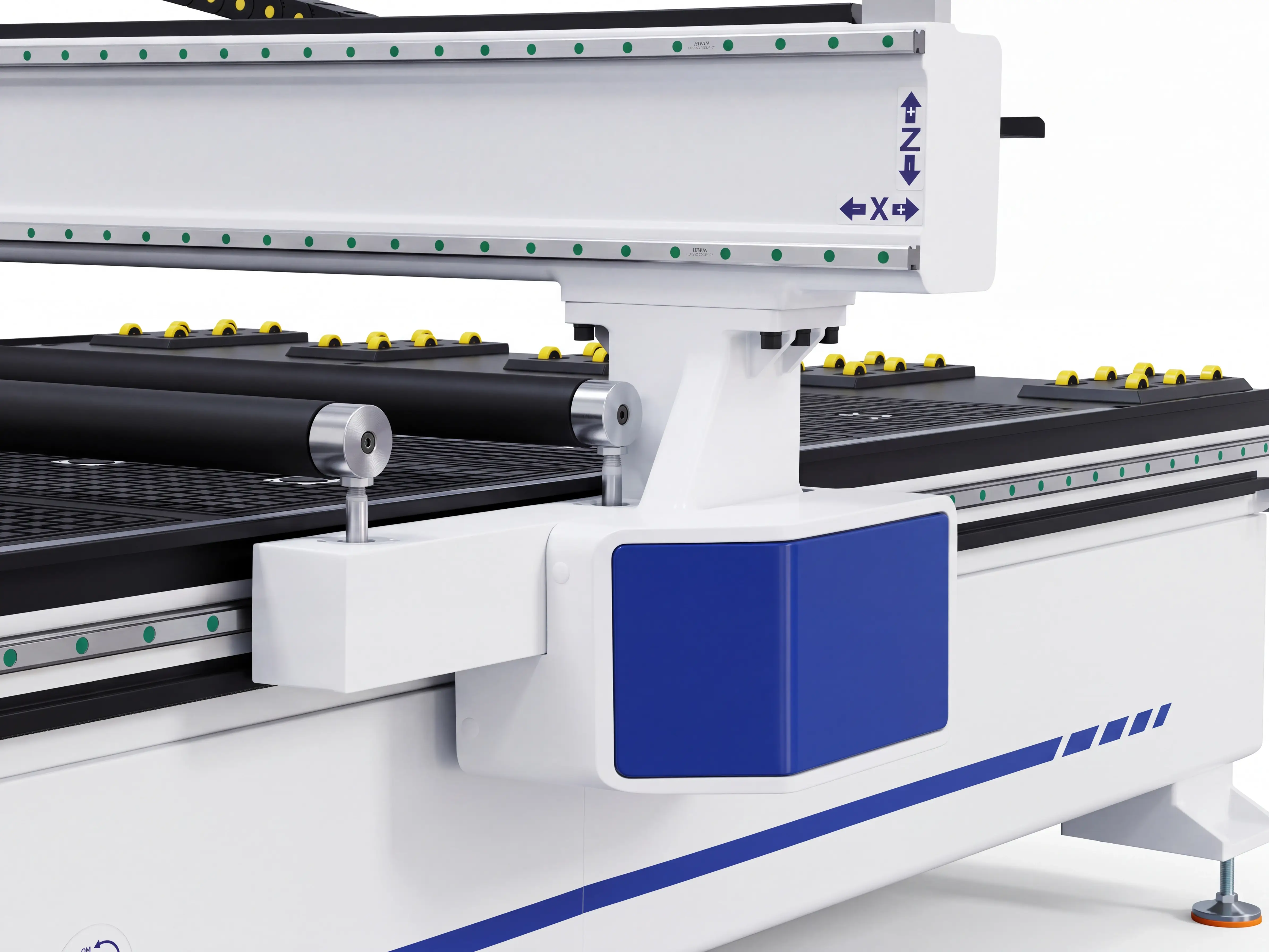 High rigidity gantry columns of Spire 2130 CNC wood router machine