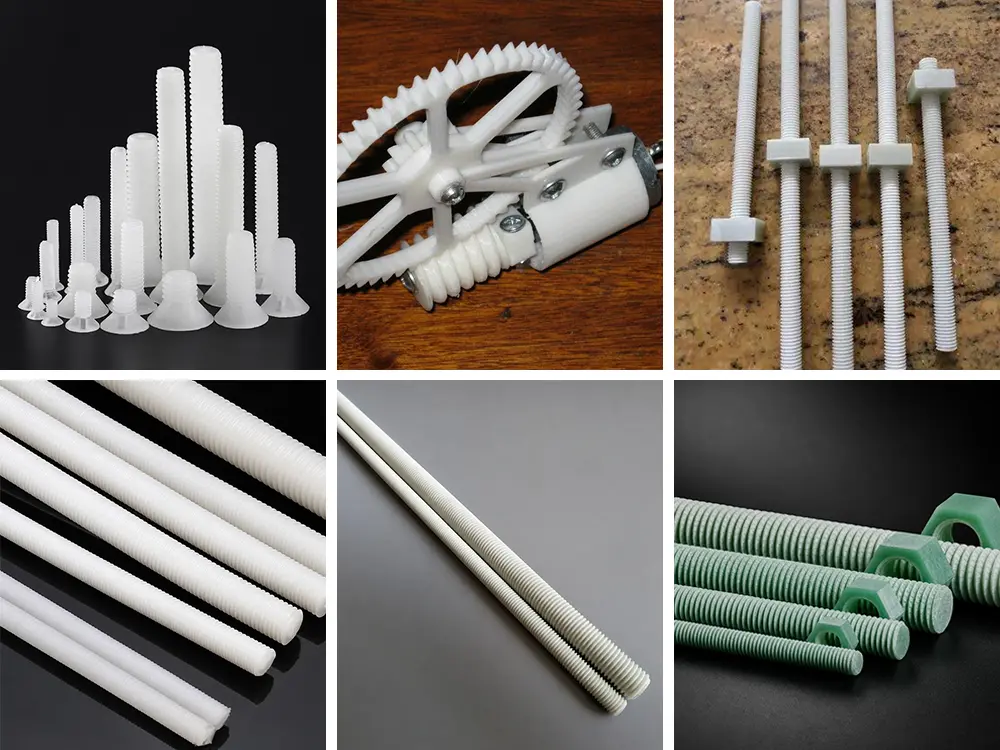 The CNC thread whirling machines can machine nylon, carbon fiber, and fiberglass epoxy threaded rods. The CNC thread whirling machines can machine nylon, carbon fiber, and fiberglass epoxy threaded rods.