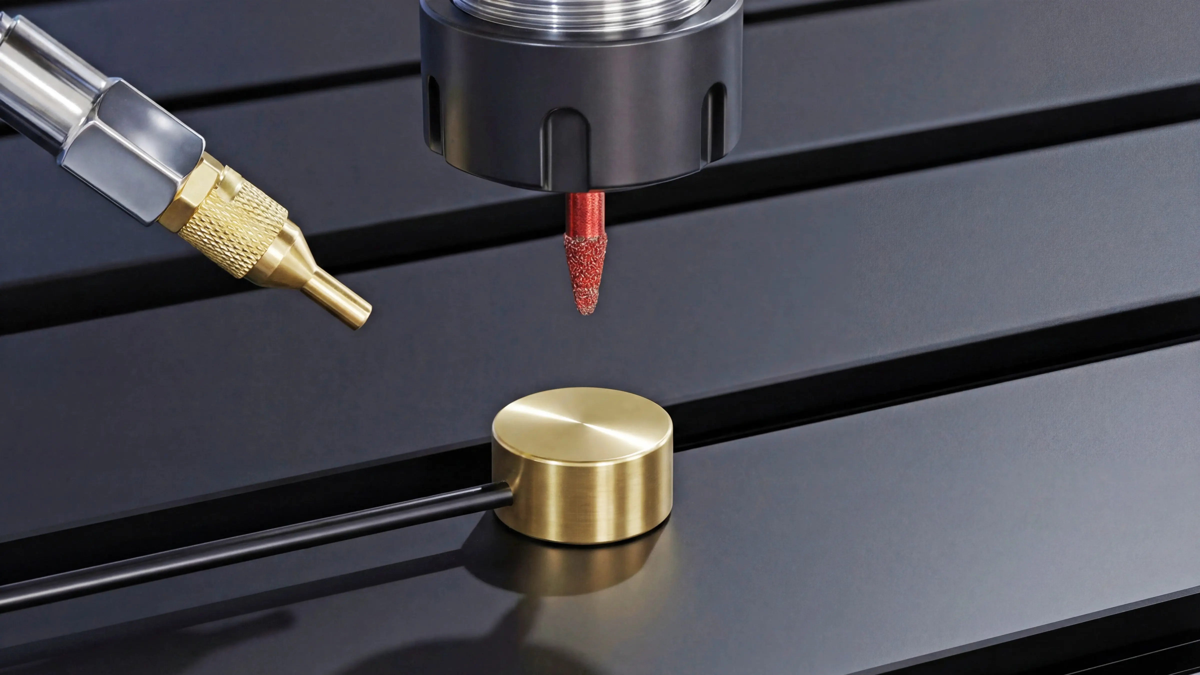 Automatic tool setter for Spire 1325 CNC router with flood cooling