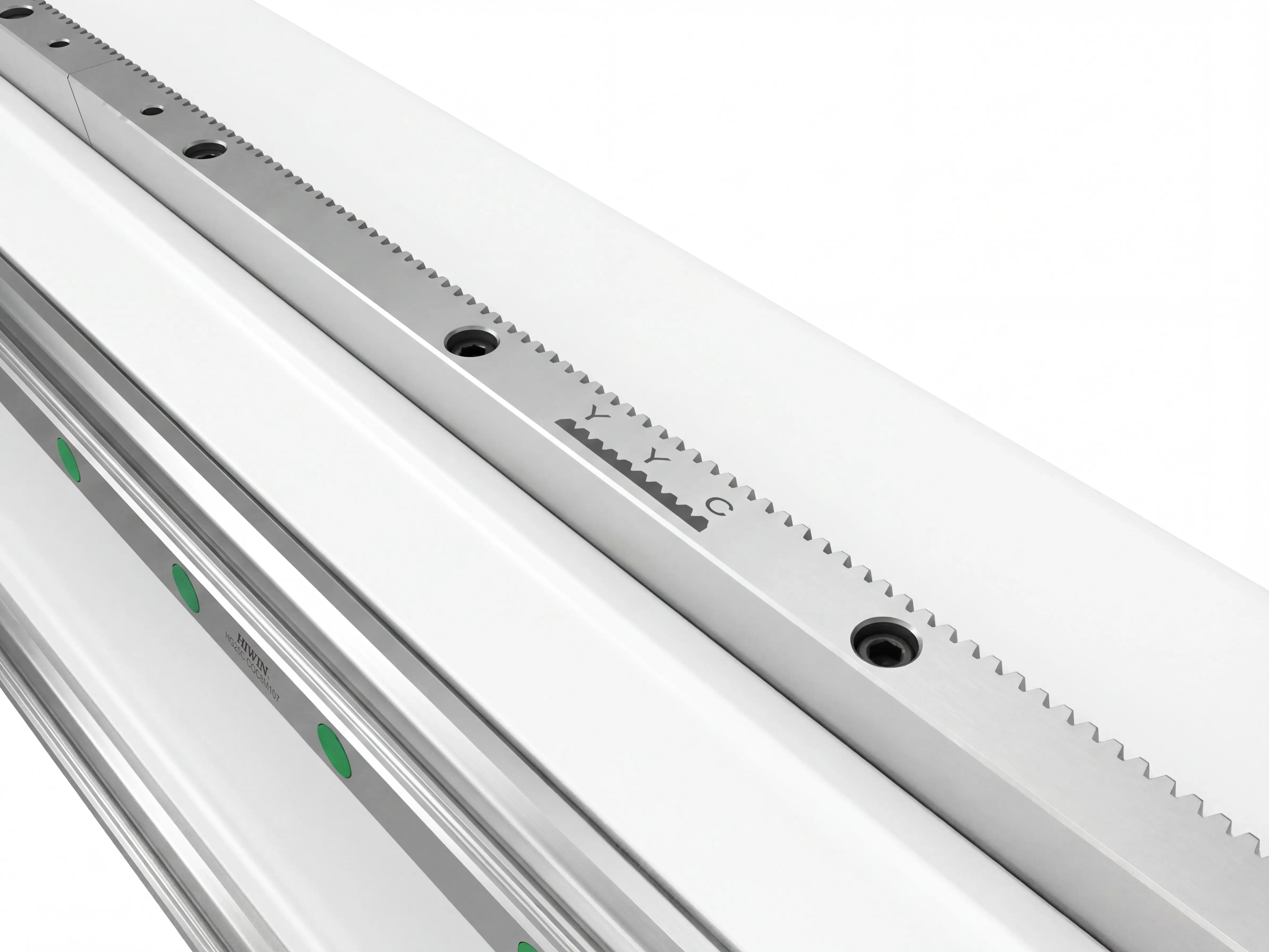 YYC (Taiwan) Ground helical rack of Spire 1325 CNC router  with flood cooling