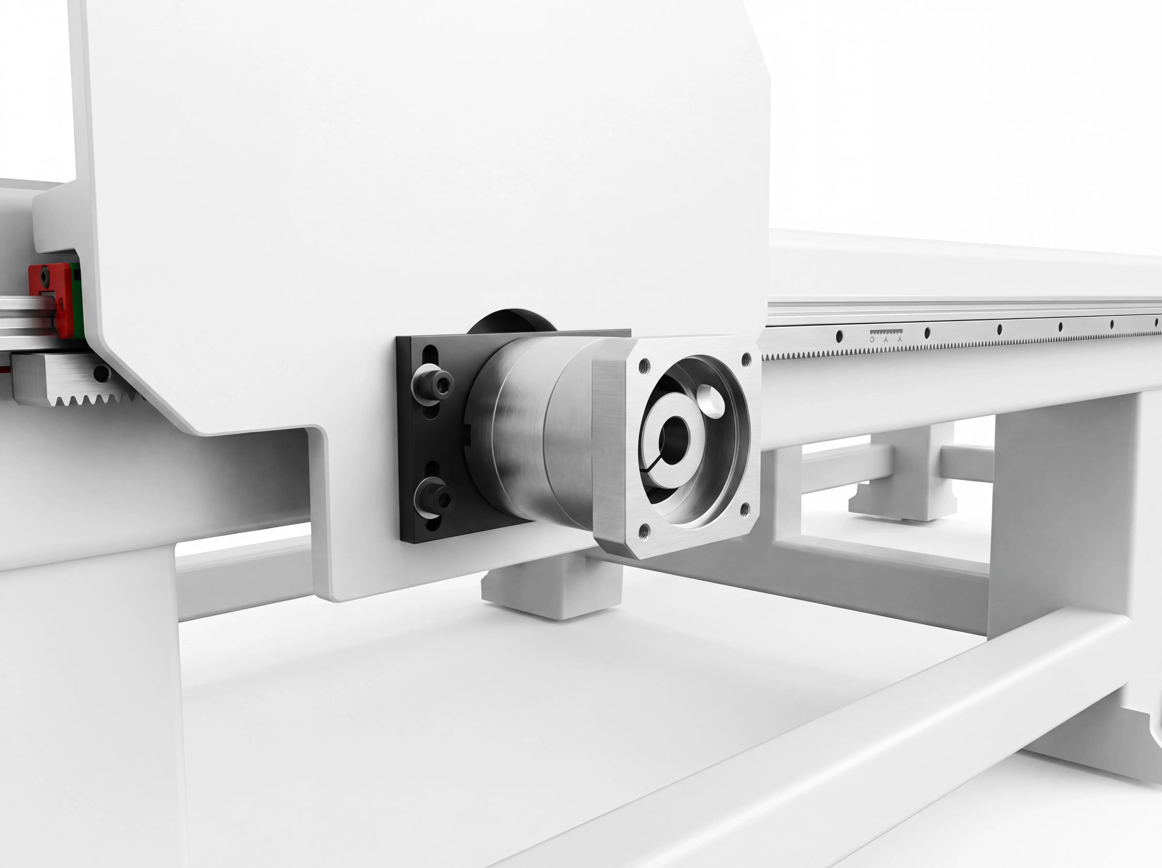 Shimpo (Japan) planetary of gear reducers of Spire 1325 CNC router with flood cooling