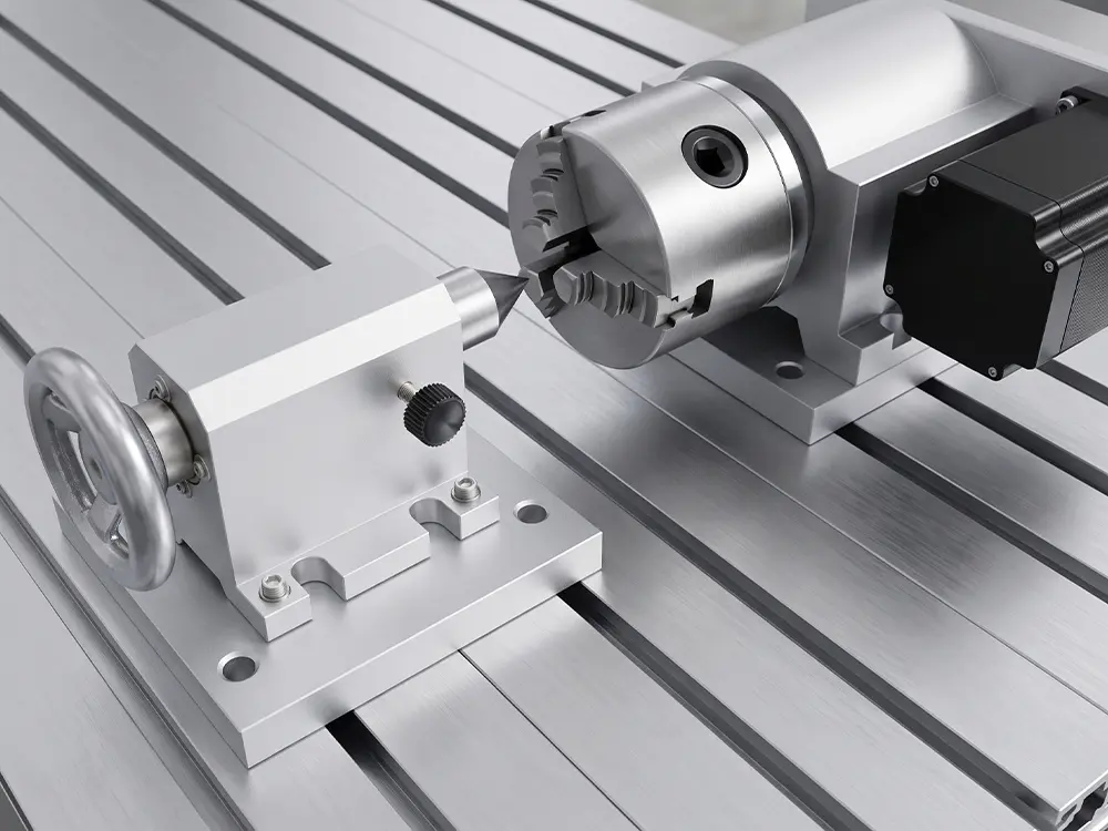 Desktop CNC Router Rotary 4th Axis Optional rotary 4th axis for 3040 desktop CNC router for cylindrical engraving and precision machining