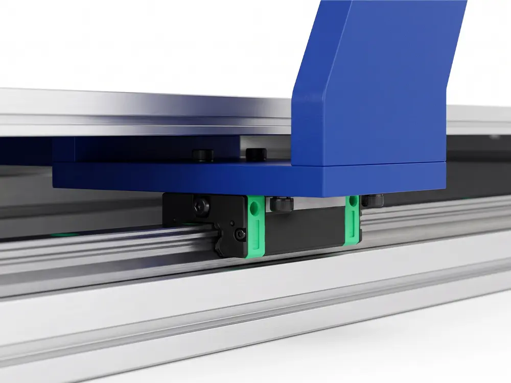 CNC Router Hiwin Linear Guide and TBI Ball Screw Hiwin linear guide and TBI ball screw components of a CNC router designed for accurate positioning, low vibration, and long-term durability