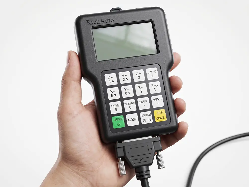 Optional DSP Handheld Controller Optional DSP handheld controller for CNC router providing convenient operation and precise machining control