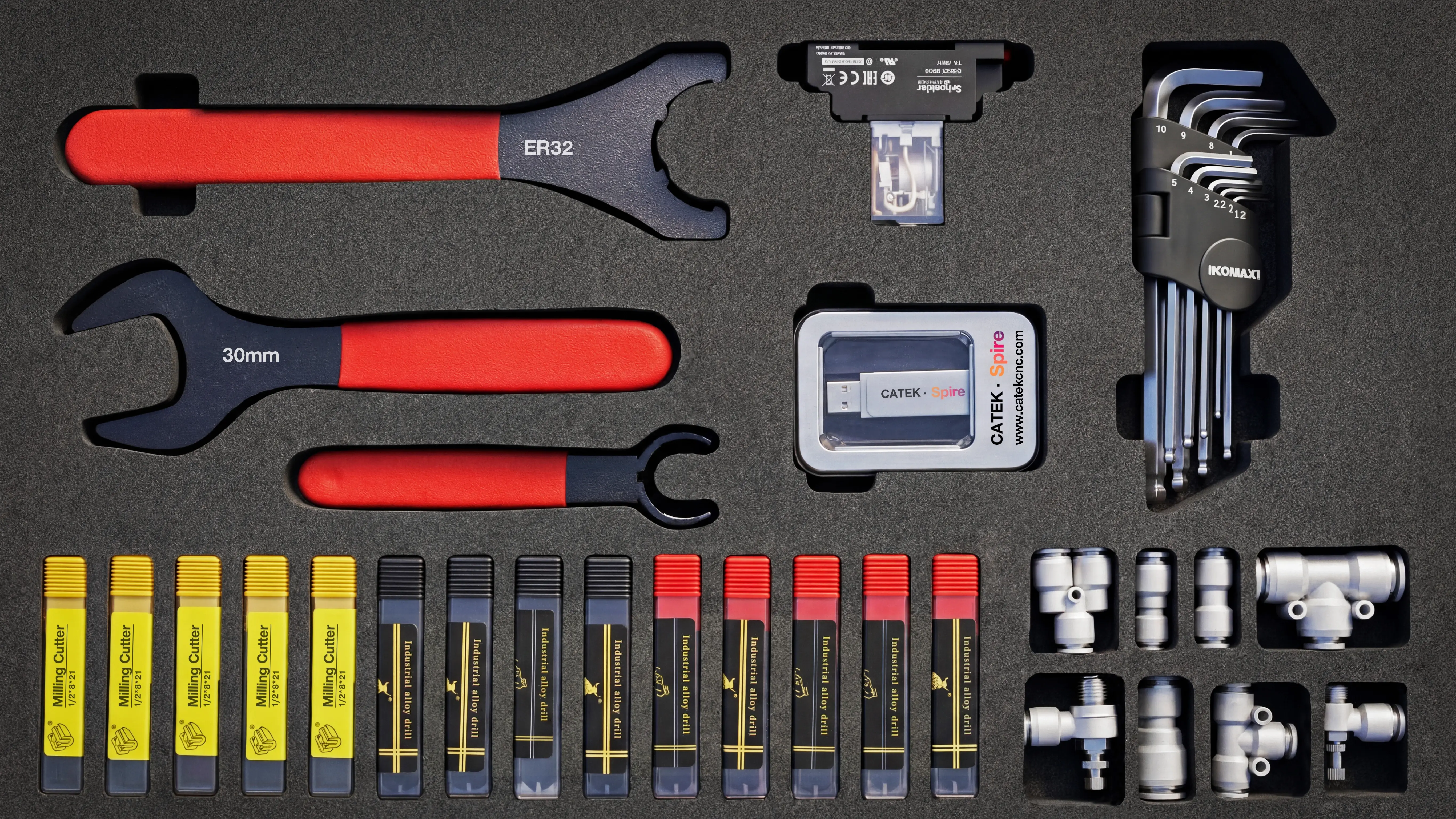 Toolbox first layer of Spire 2130 ATC CNC router