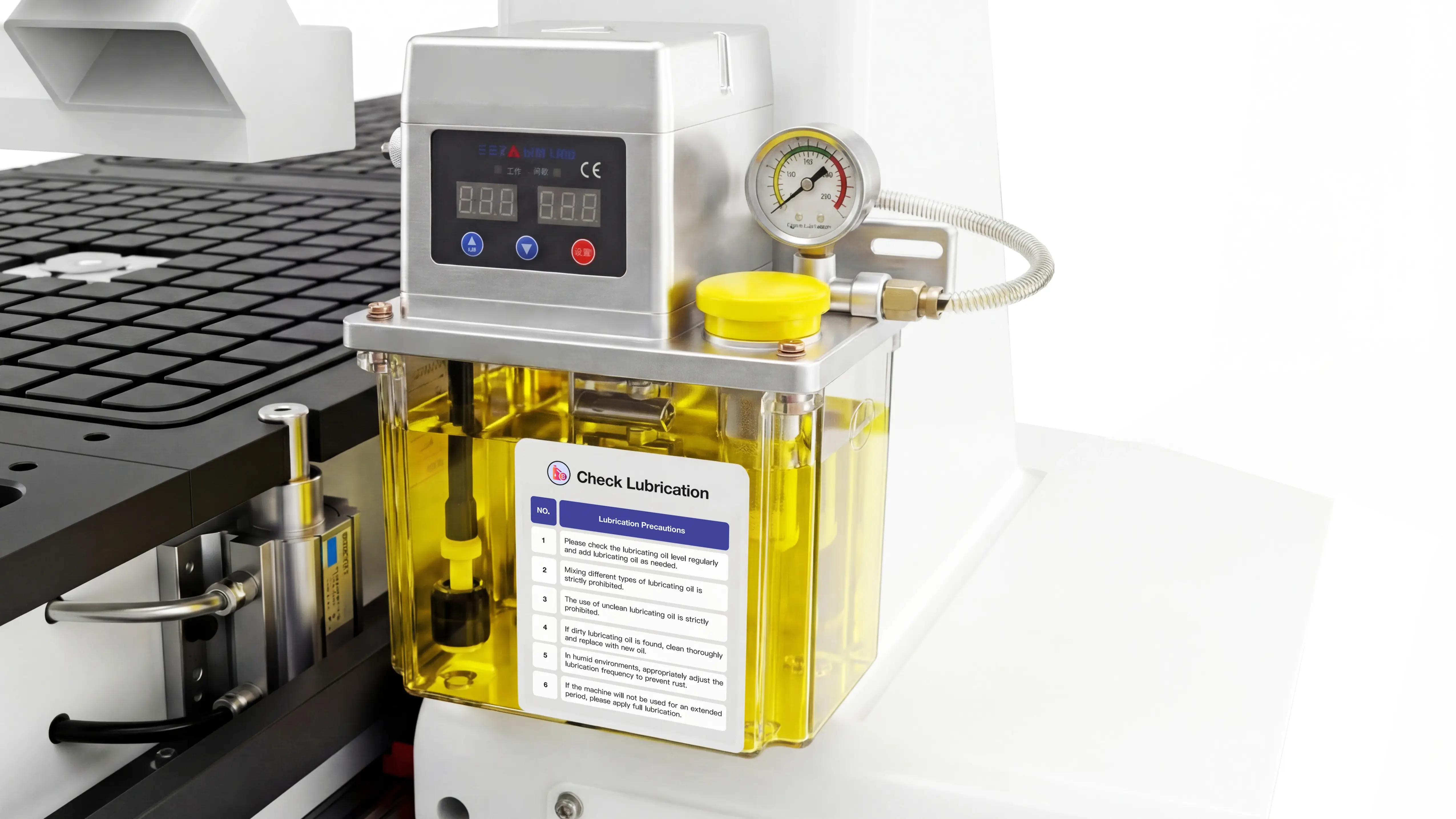 Automatic lubrication system for Spire 2130 ATC CNC router