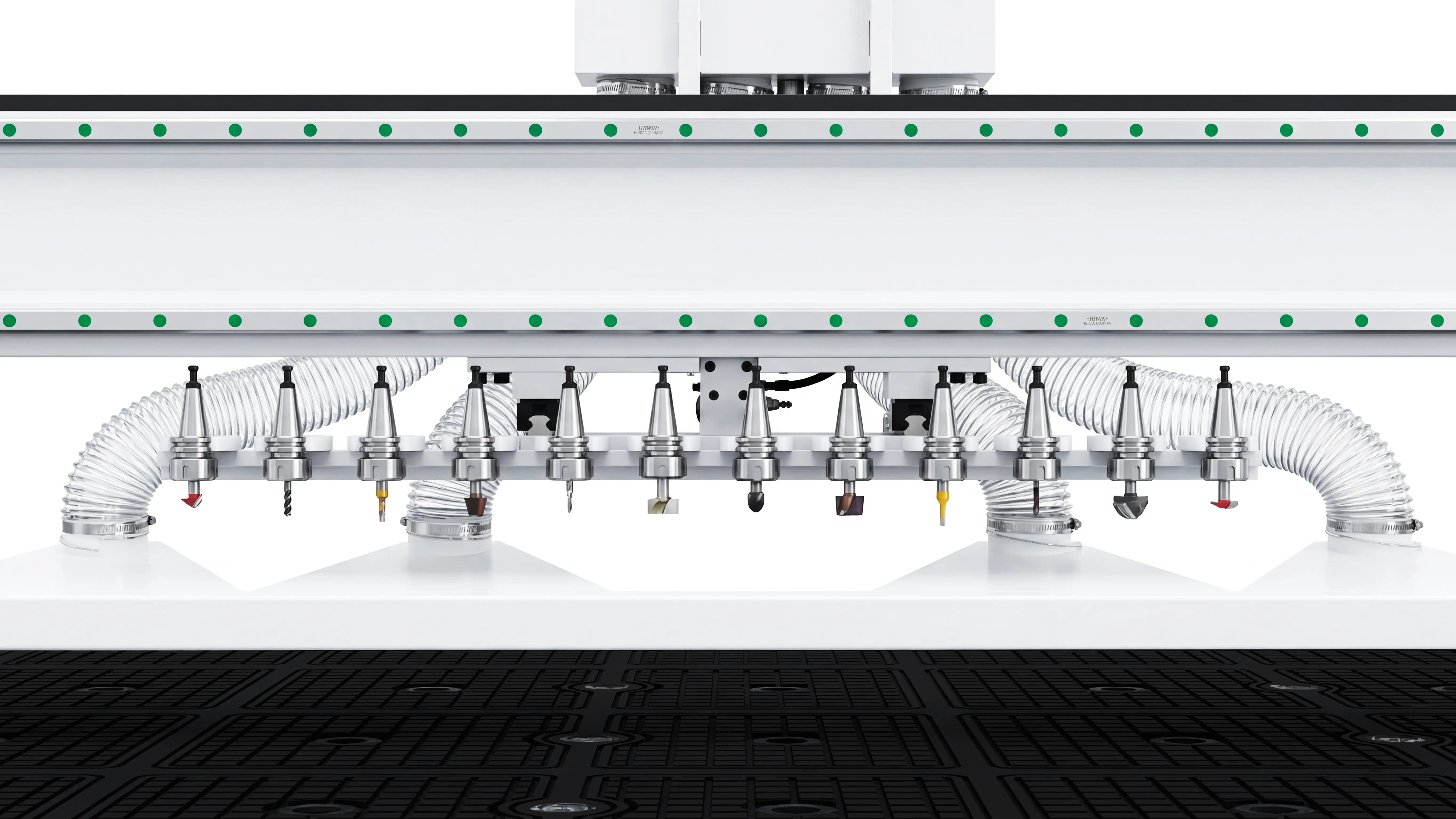 Linear automatic tool changer (ATC) magazine