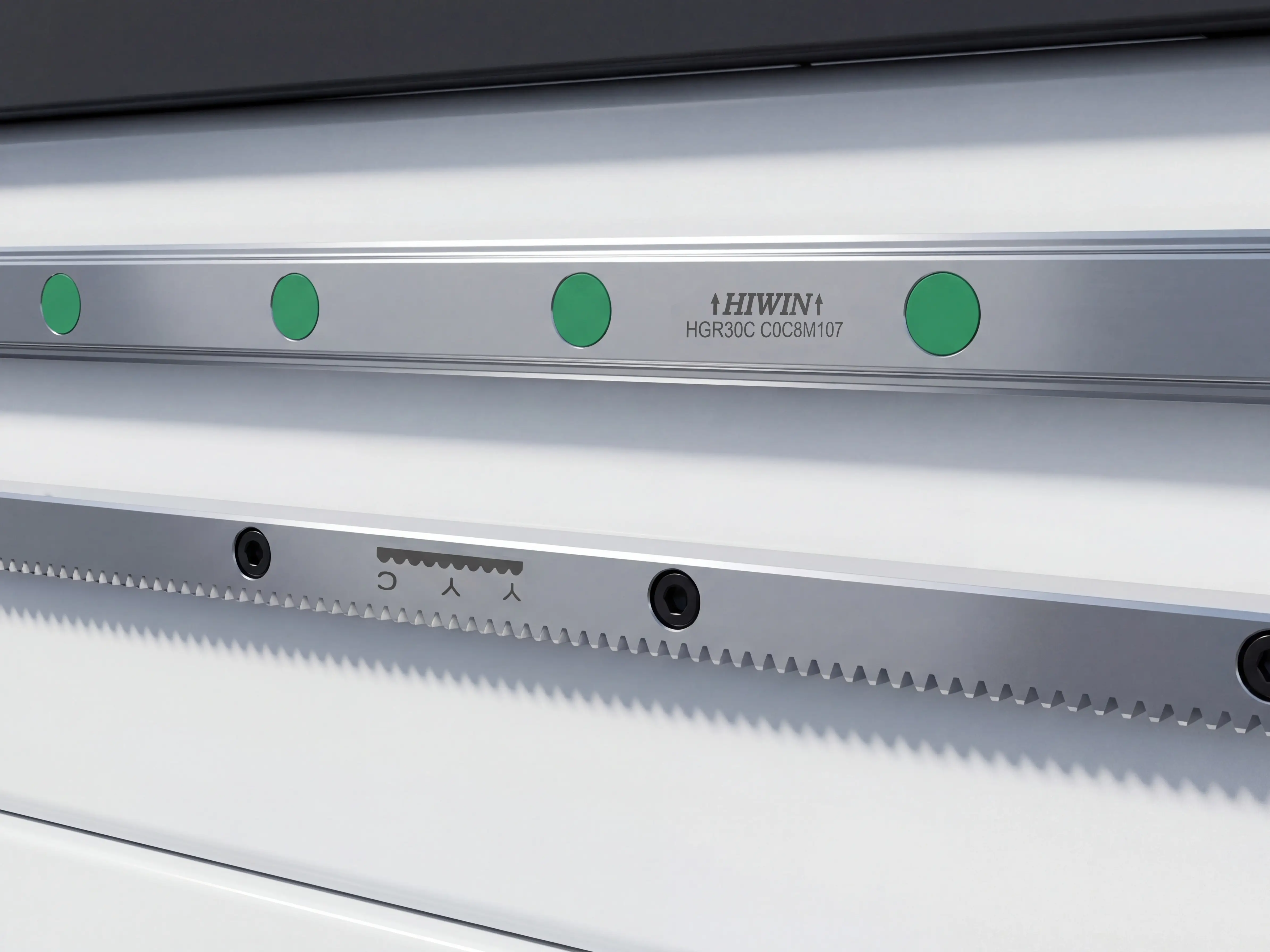 YYC (Taiwan) Ground helical rack & pinion of Spire 2130 ATC CNC router