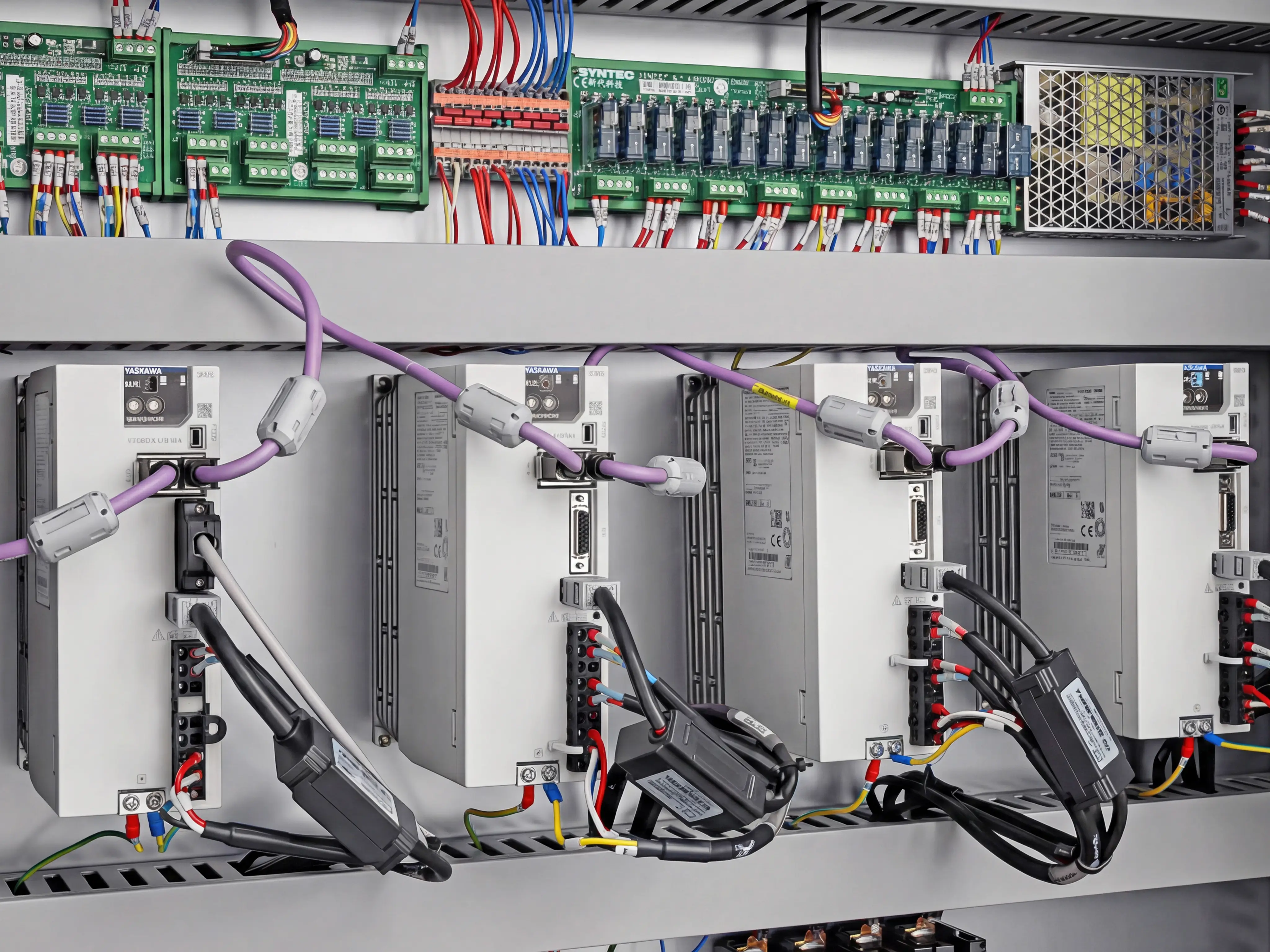 Yaskawa servo drives for Spire 1325 linear ATC CNC wood router