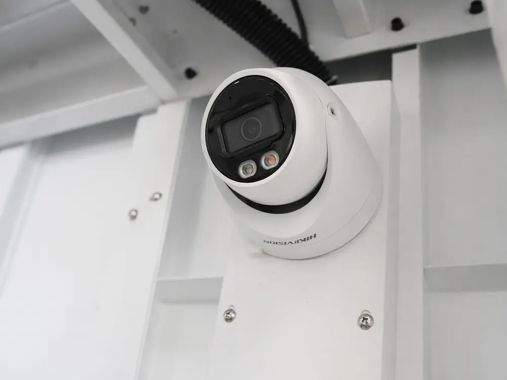 Monitoring camera Monitoring camera of the 3D 5-axis fiber laser cutting machine with rotary exchange worktable