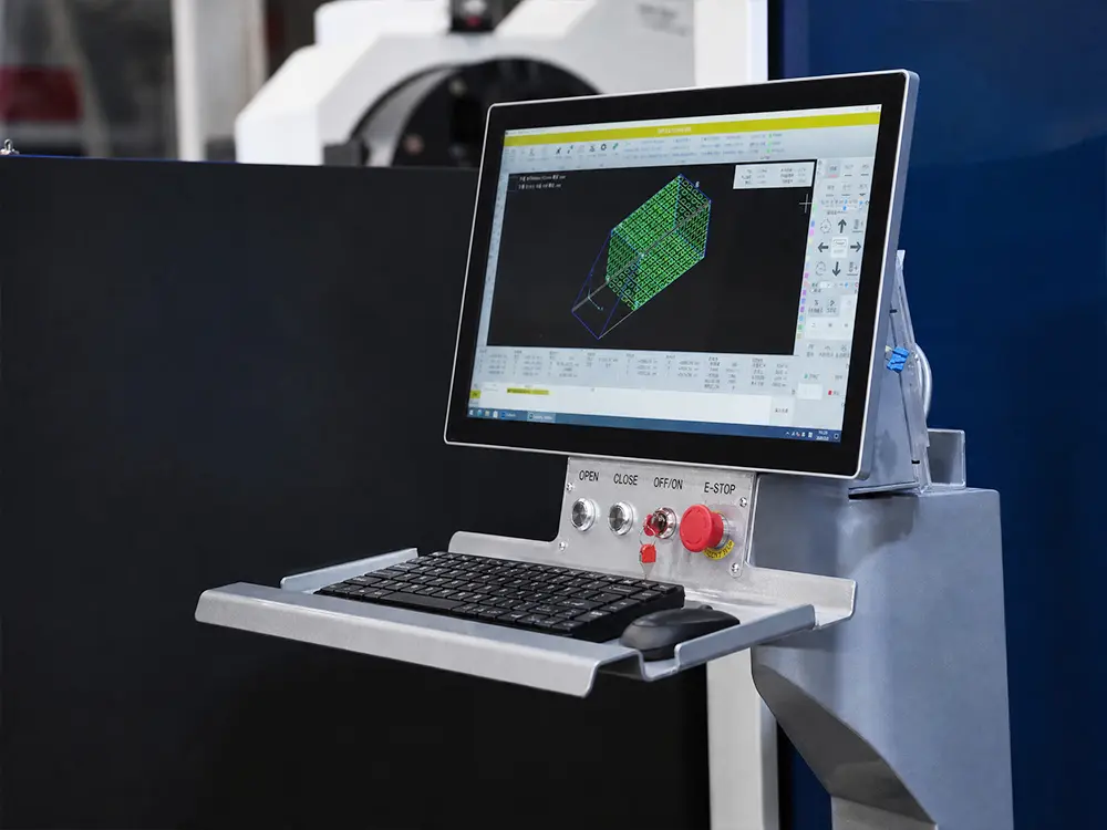 Friendess FSCUT intelligent bus control system Friendess FSCUT intelligent bus control system for large 4-chuck fiber laser tube cutting machine