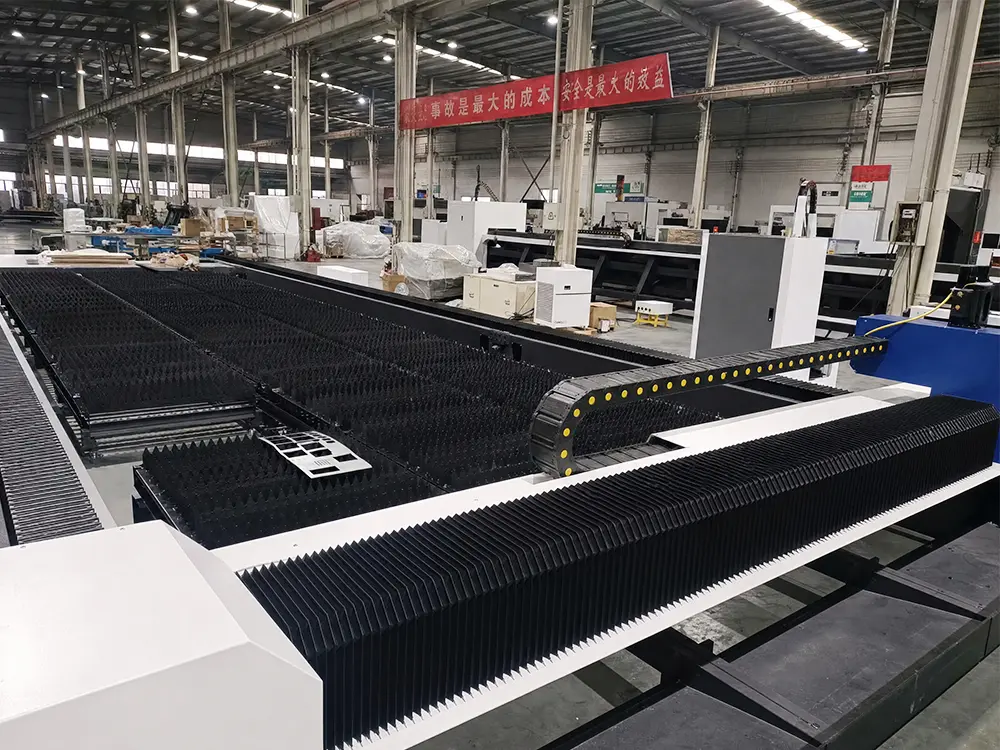 Independent modular worktable Independent modular worktable of the large-format fiber laser sheet cutting machine