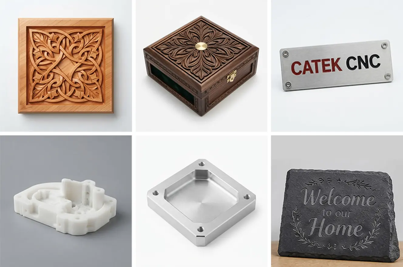 3040 CNC Router Samples 3040 Desktop CNC Router Machined Samples