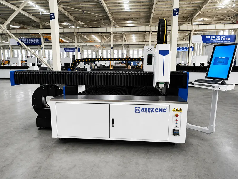 Front view of the classic fiber laser sheet & tube cutting machine Front view of the classic fiber laser sheet & tube cutting machine