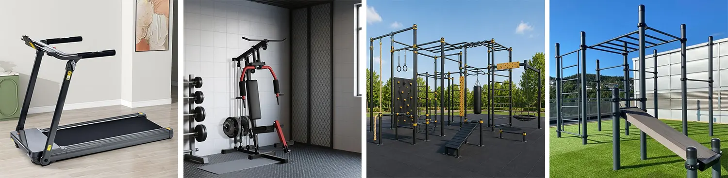 Applications of the classic fiber laser sheet & tube cutting machine in the fitness equipment industry: treadmill frames, multifunctional training equipment frames, outdoor fitness equipment, etc. Applications of the classic fiber laser sheet & tube cutting machine in the fitness equipment industry: treadmill frames, multifunctional training equipment frames, outdoor fitness equipment, etc.