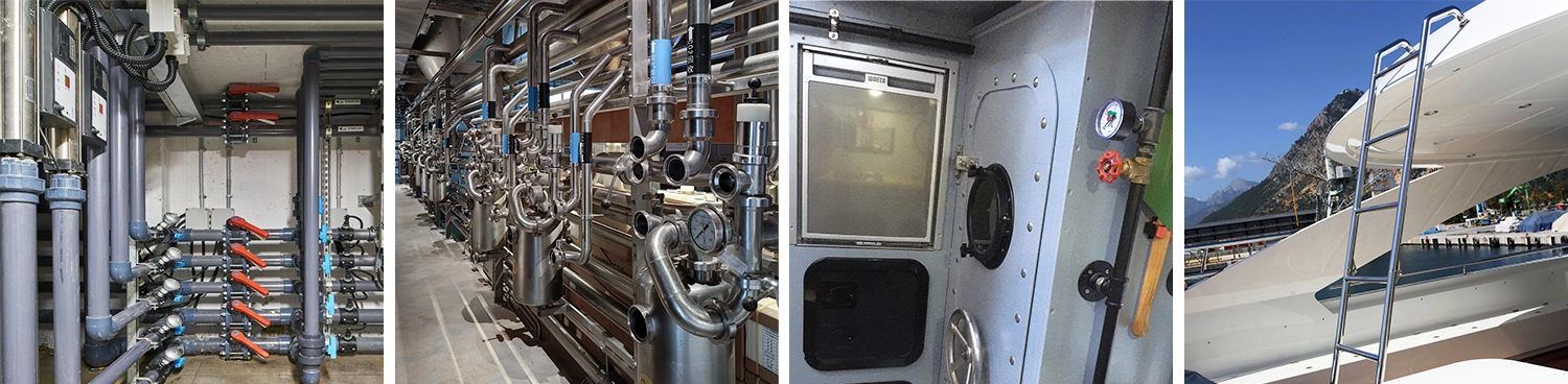 The all-in-one fiber laser cutting machine is widely applied in the shipbuilding and marine engineering industries for fabricating components such as marine-grade piping, hull structural parts, and ship outfitting parts.
